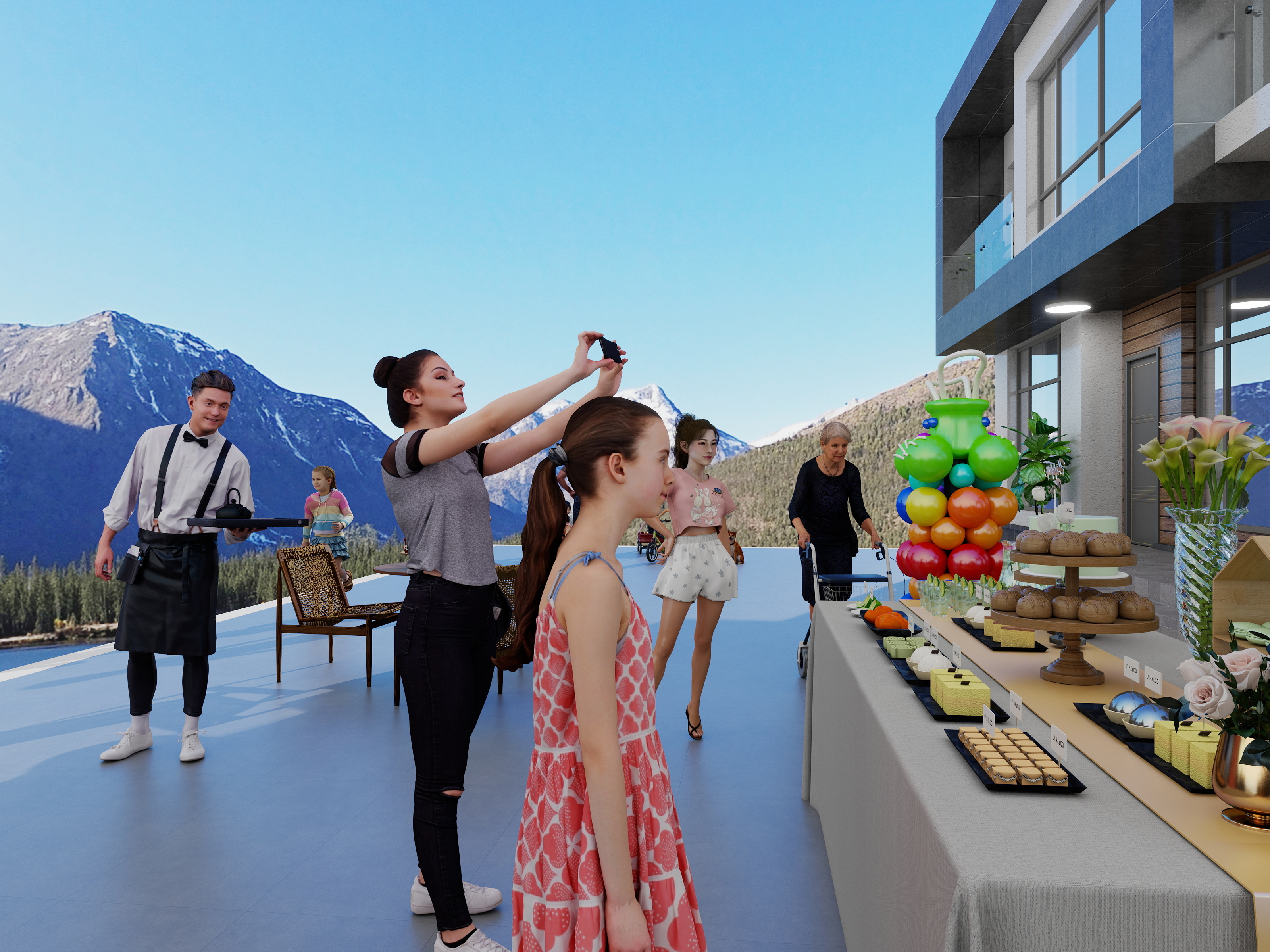 梁咏豪-生日聚会外景布置-装修设计方案