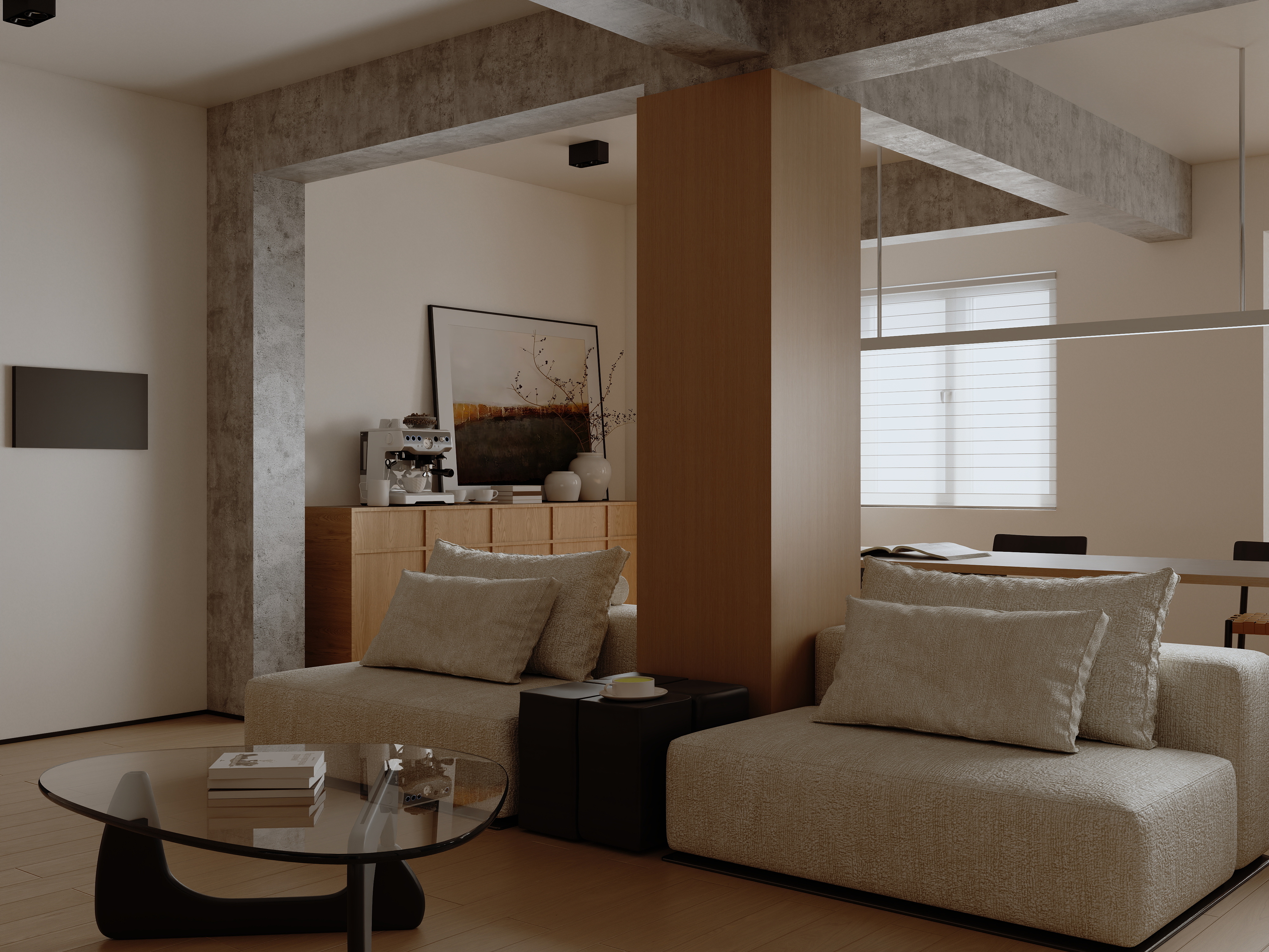 青瓦丨DESIGN-极简木色-装修设计方案