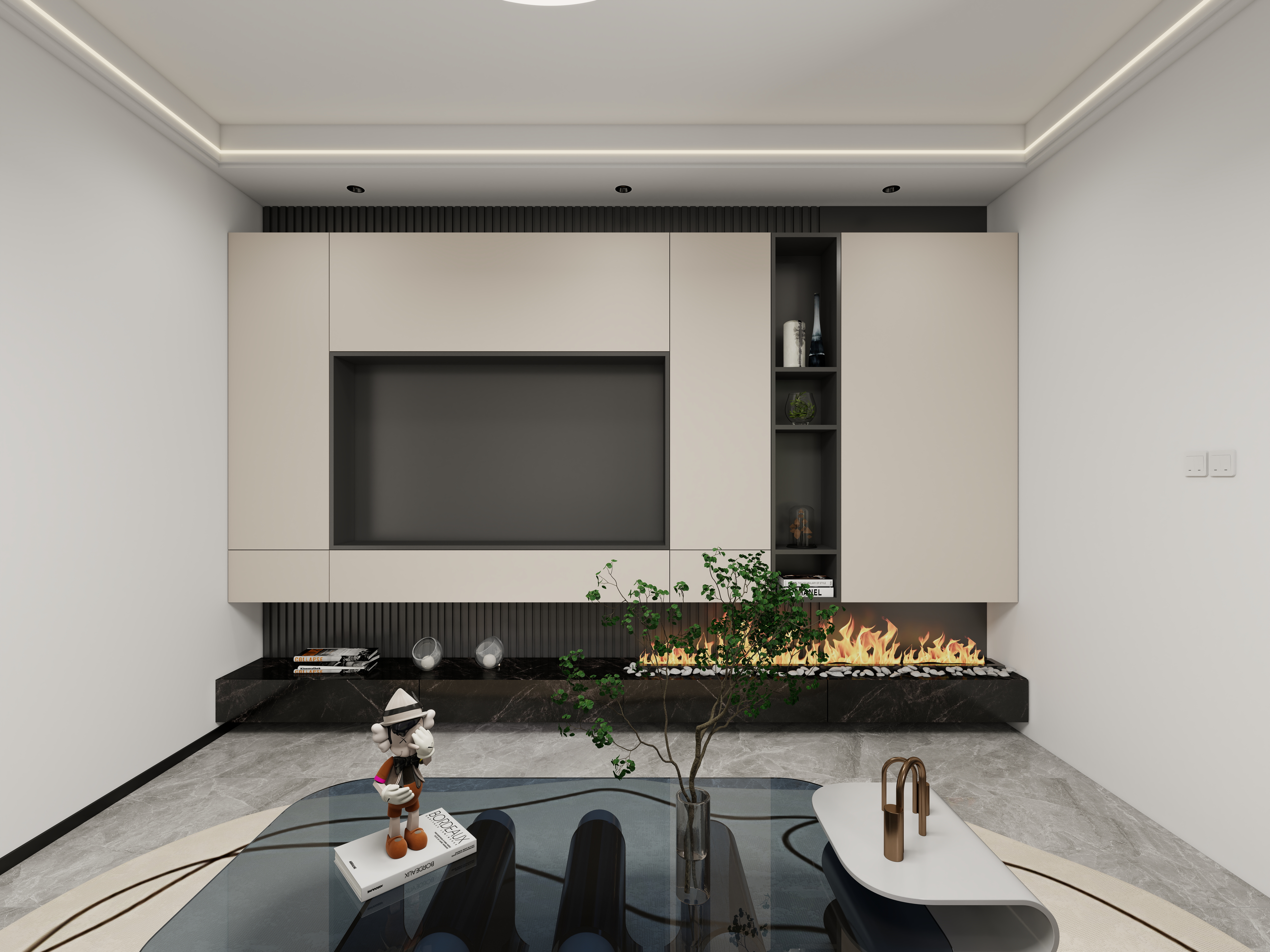 艺雅丽-300平三层别墅-现代简约装修效果图