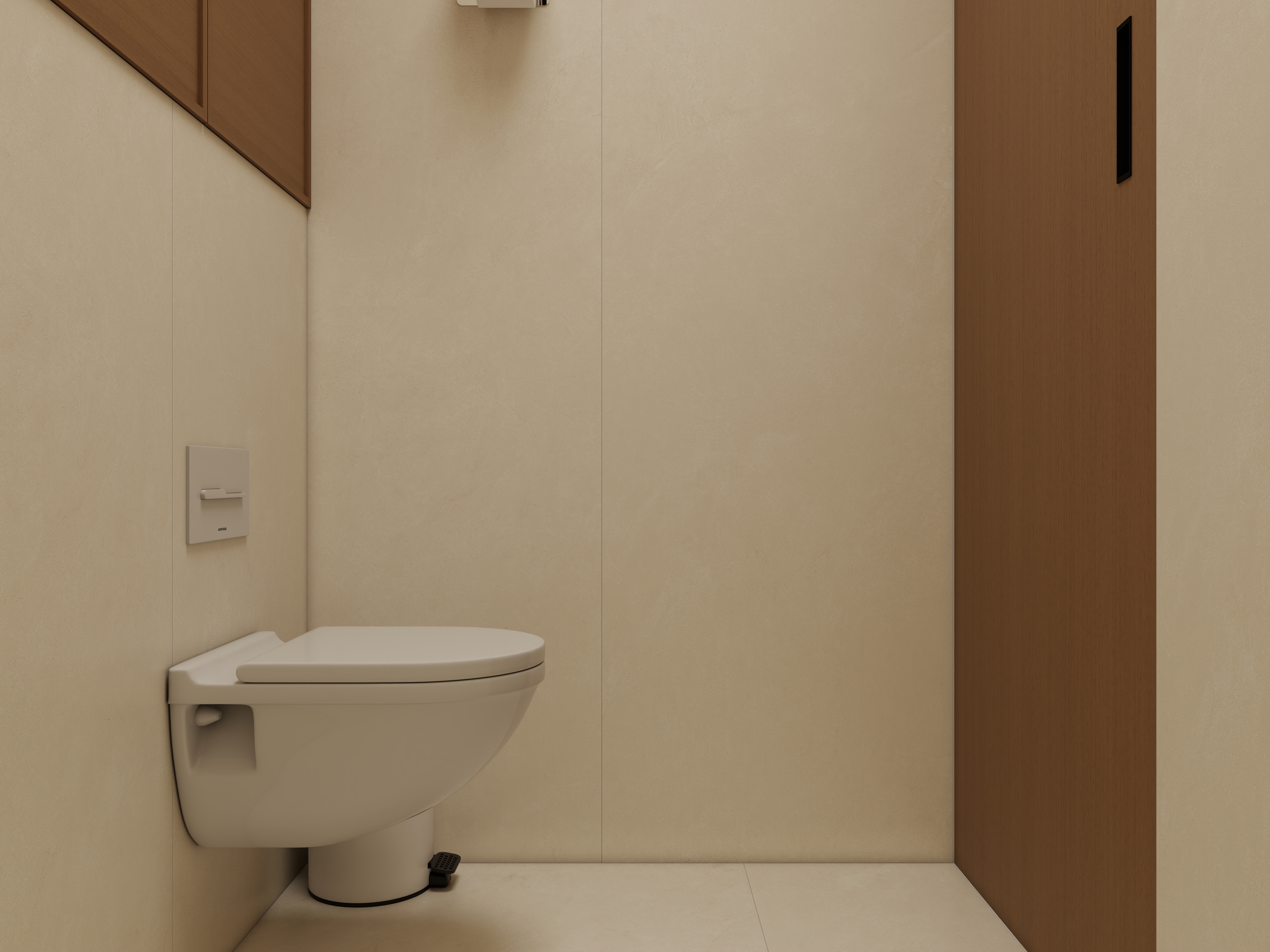 庄育霖-175平复式新中式办公室设计二层卫生间装修效果图第1张