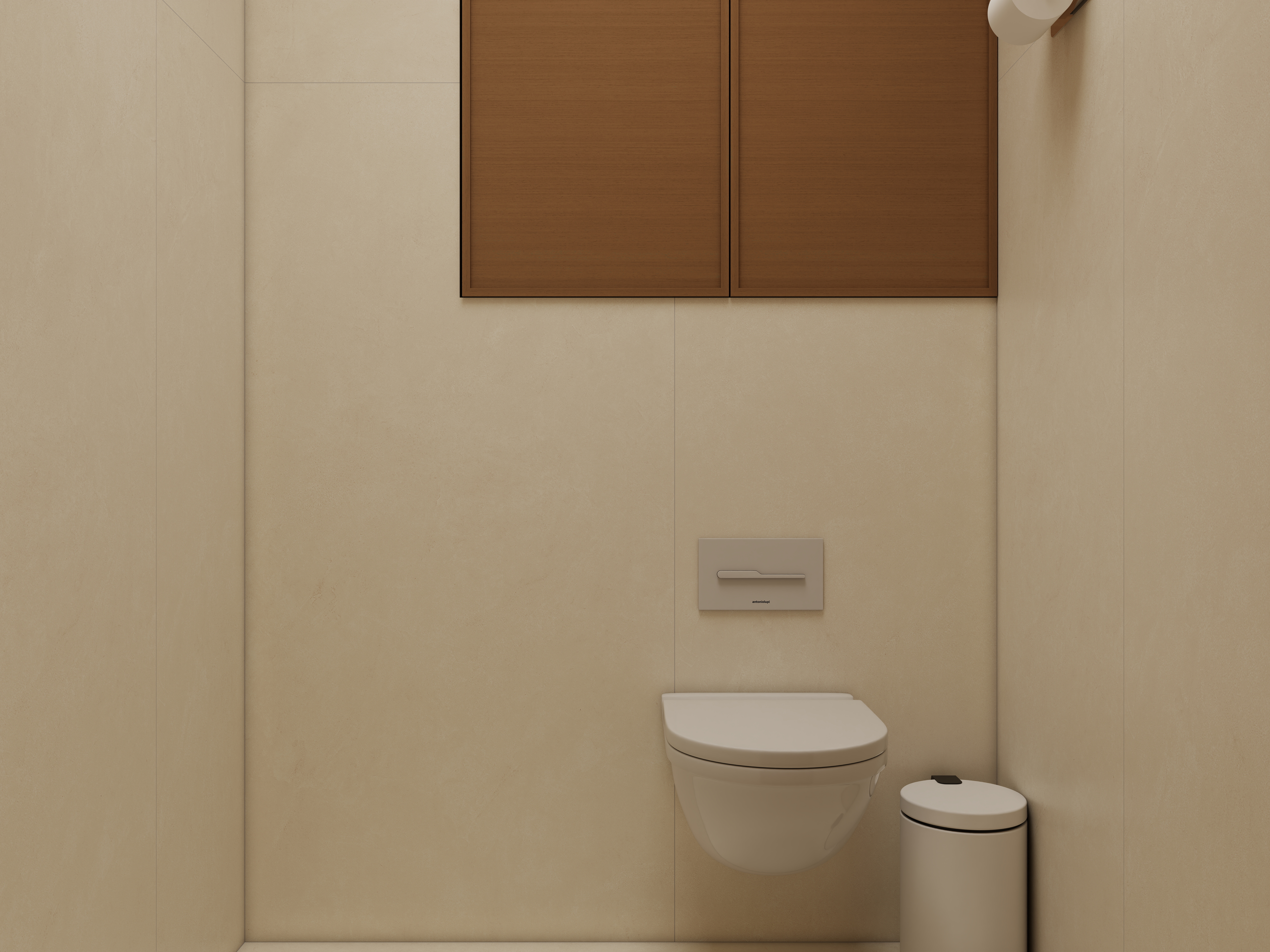 庄育霖-175平复式新中式办公室设计二层卫生间装修效果图第2张