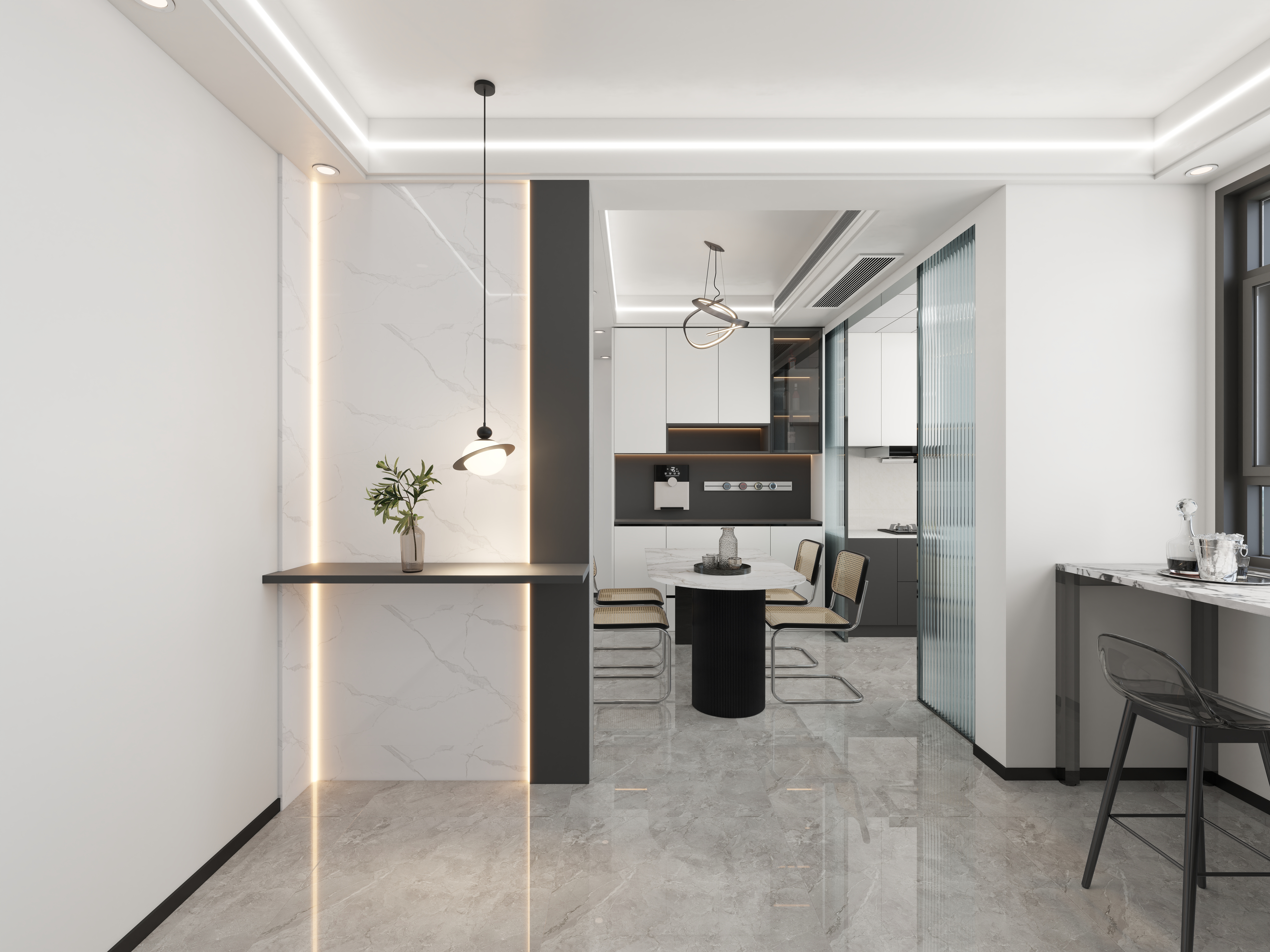 艺雅丽-86平现代简约 -装修设计方案