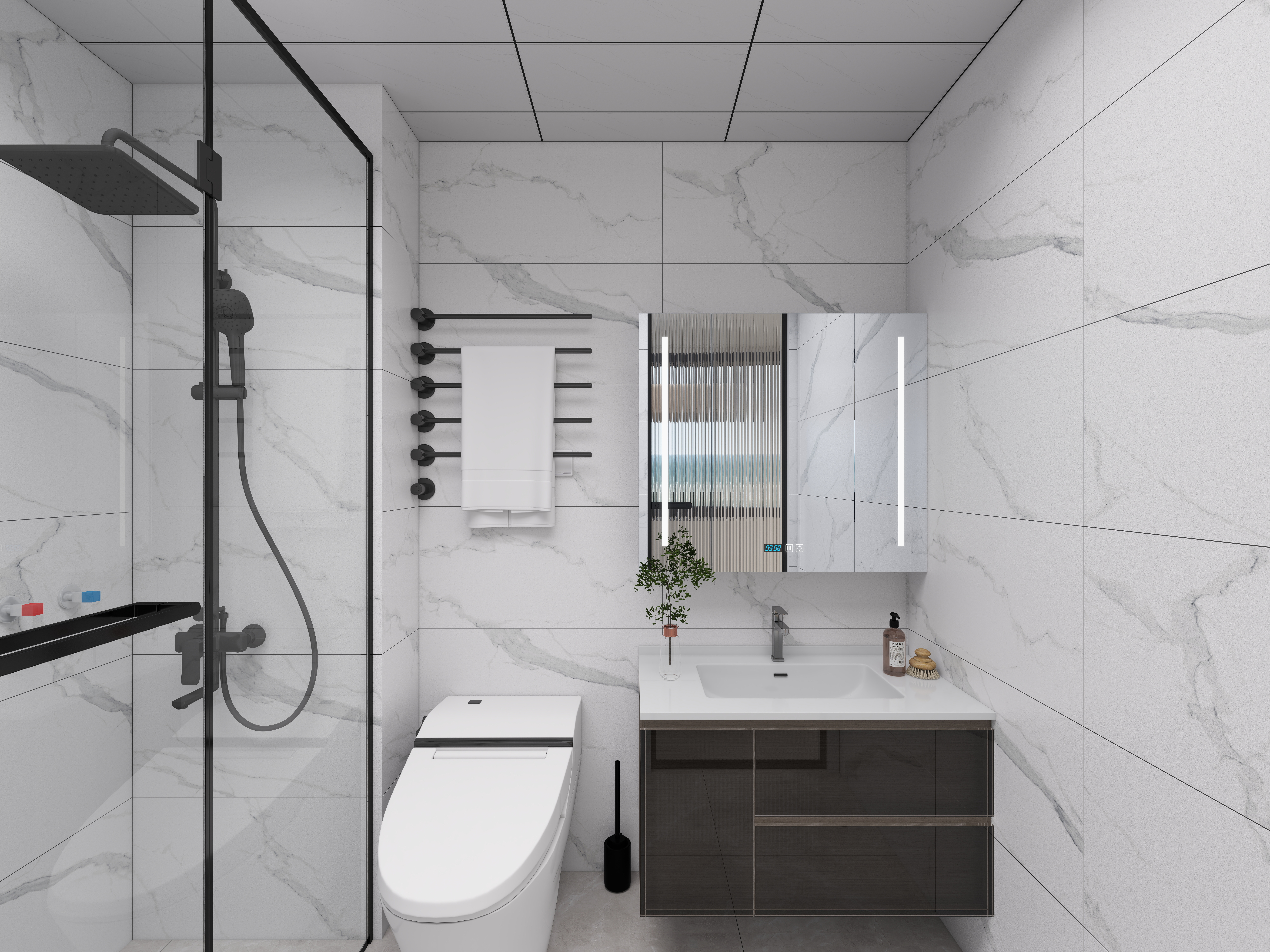 艺雅丽-55平小户型一局爆改三居装修效果图