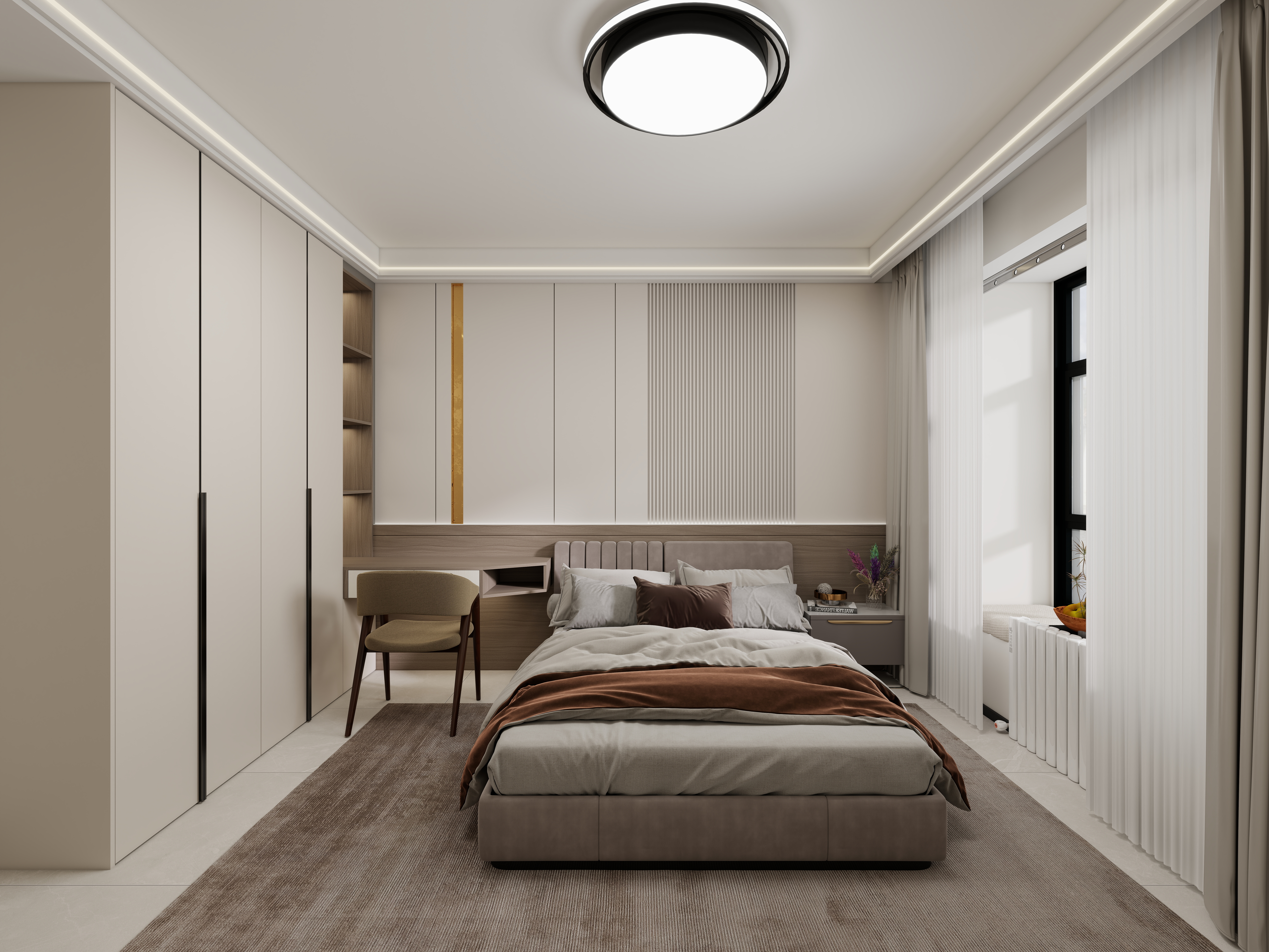 艺雅丽-117平现代简约 装修效果图