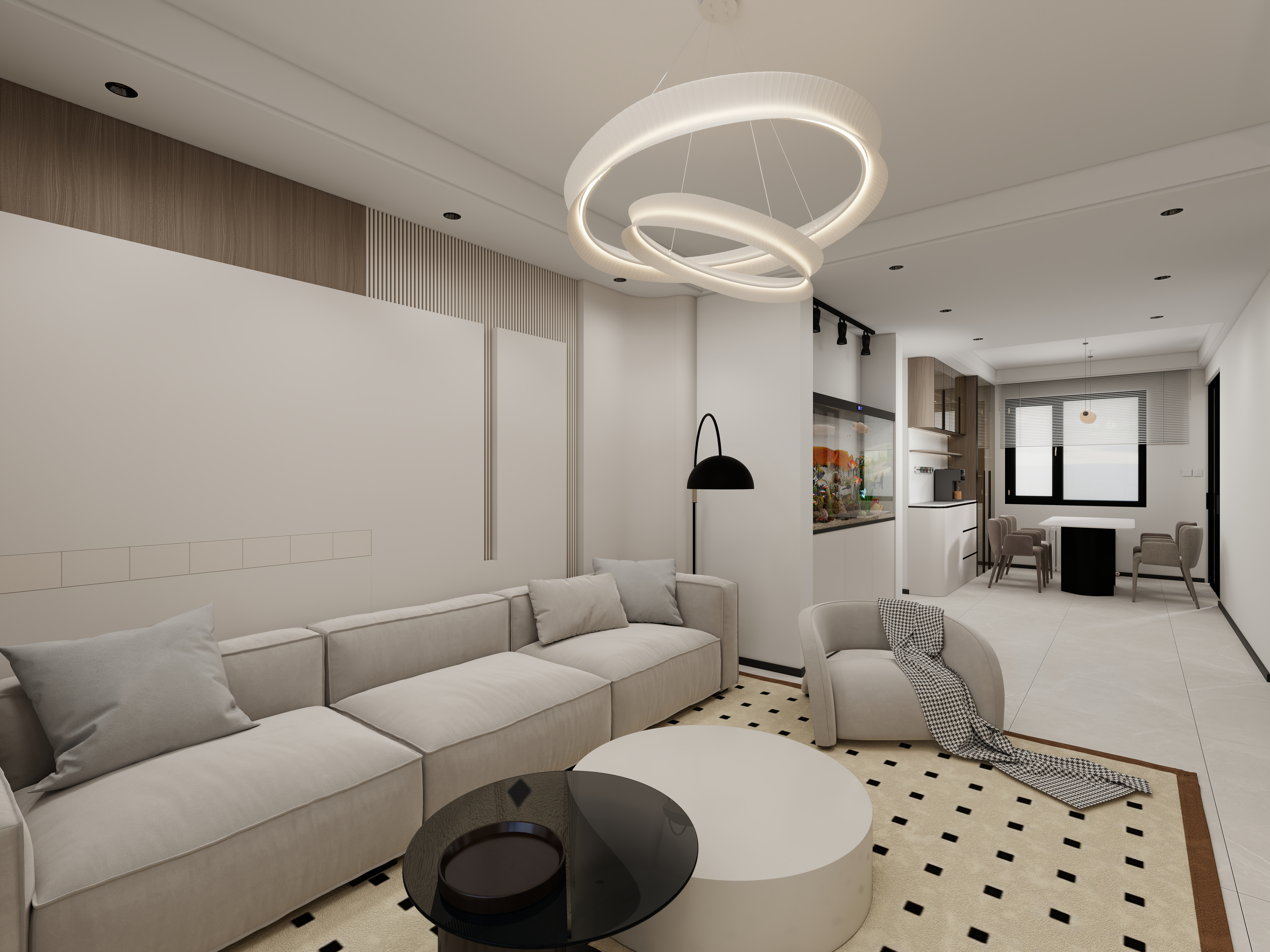 艺雅丽-117平现代简约 装修效果图