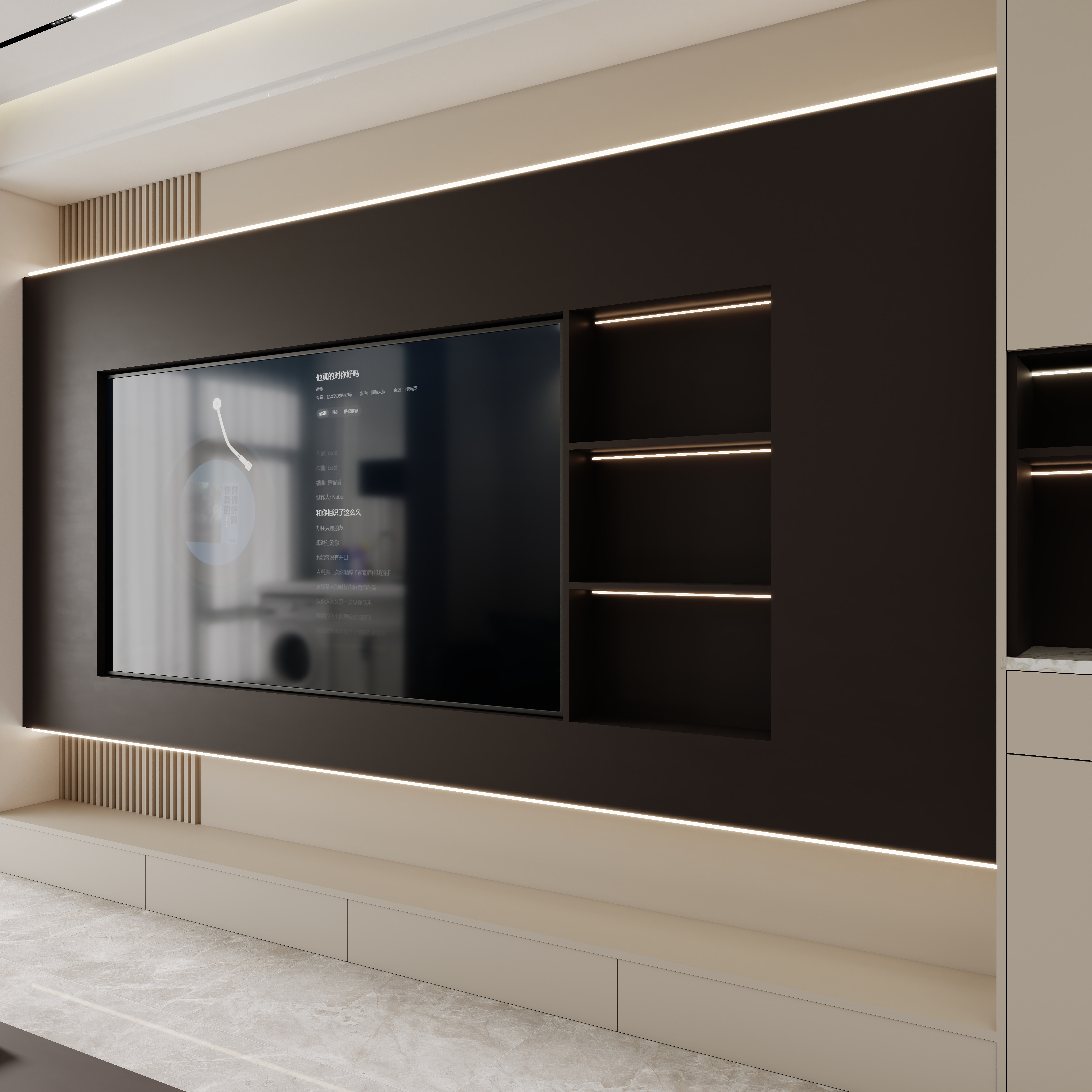 壹诺设计工作室-86㎡3室-现代简约装修效果图