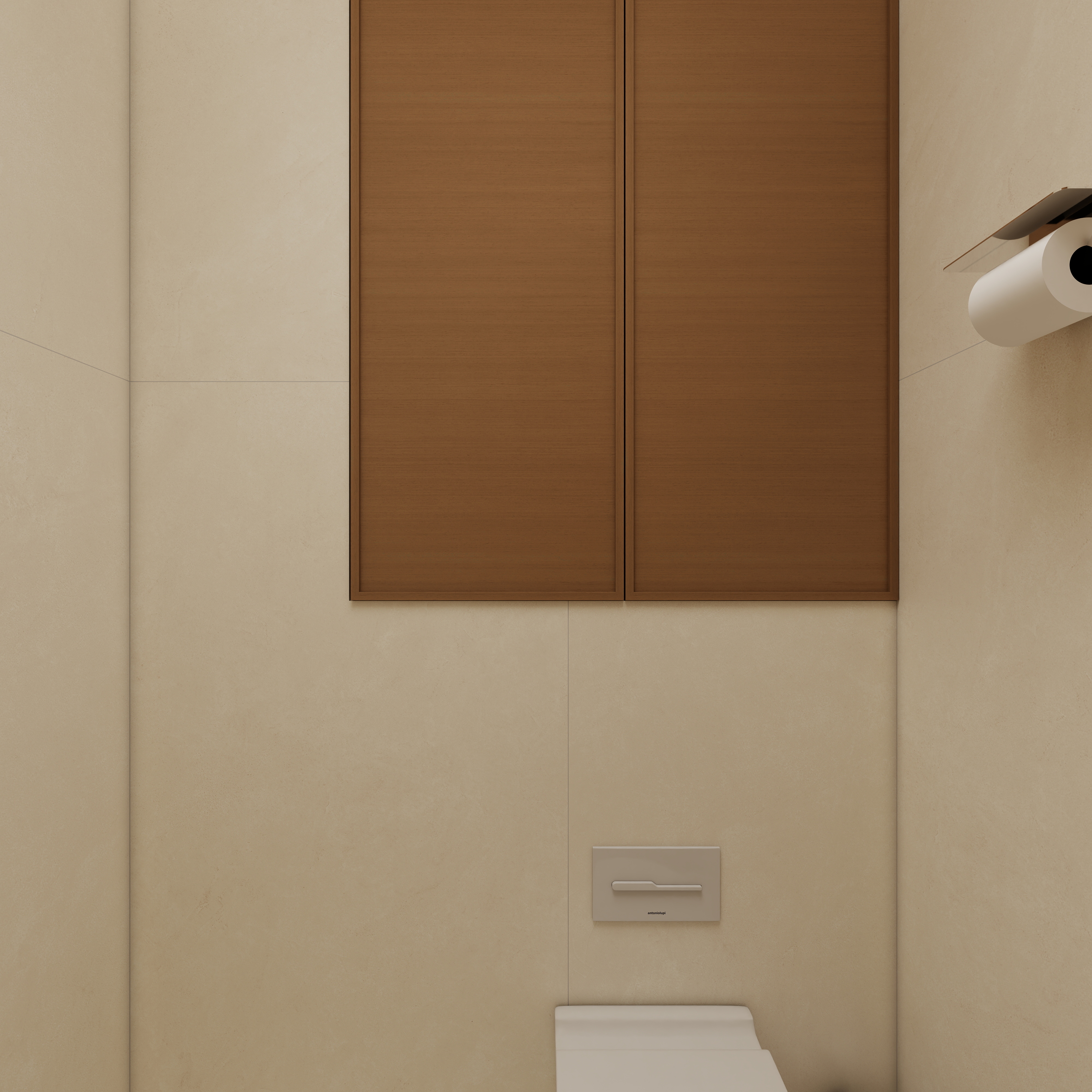 庄育霖-175平复式新中式办公室设计二层卫生间装修效果图第3张