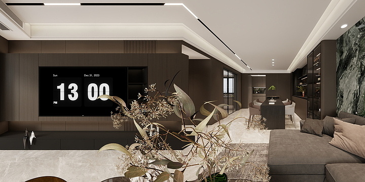 設計|阿华-康和豪庭B栋03-意式-装修设计方案