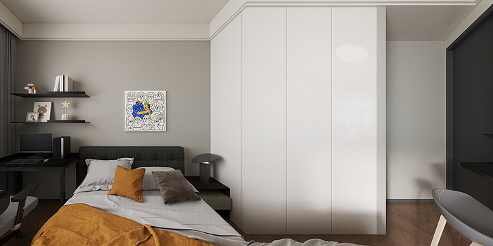 千饰空间-73平现代简约-装修设计方案