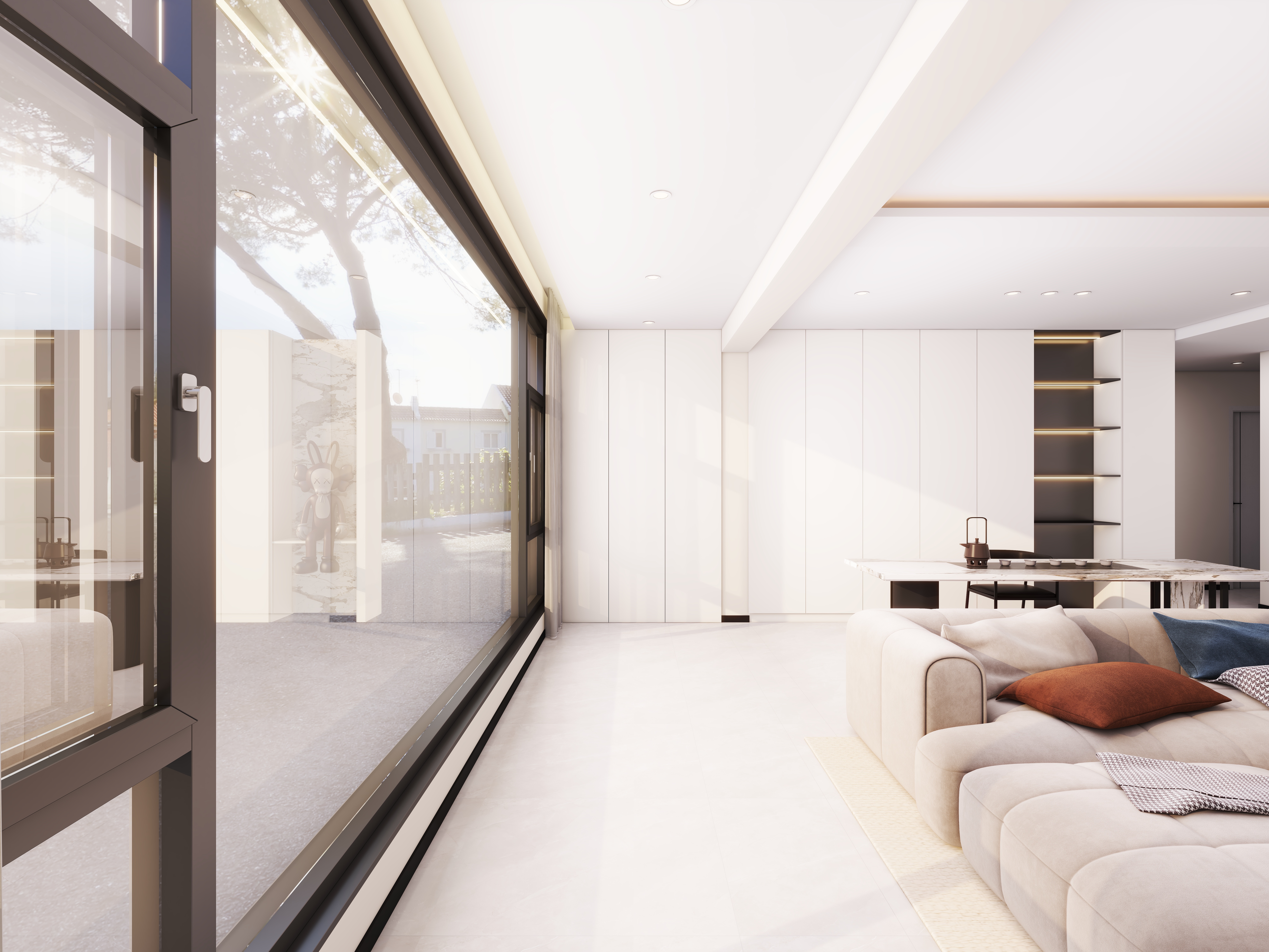 艺雅丽-144平奶油风 装修效果图