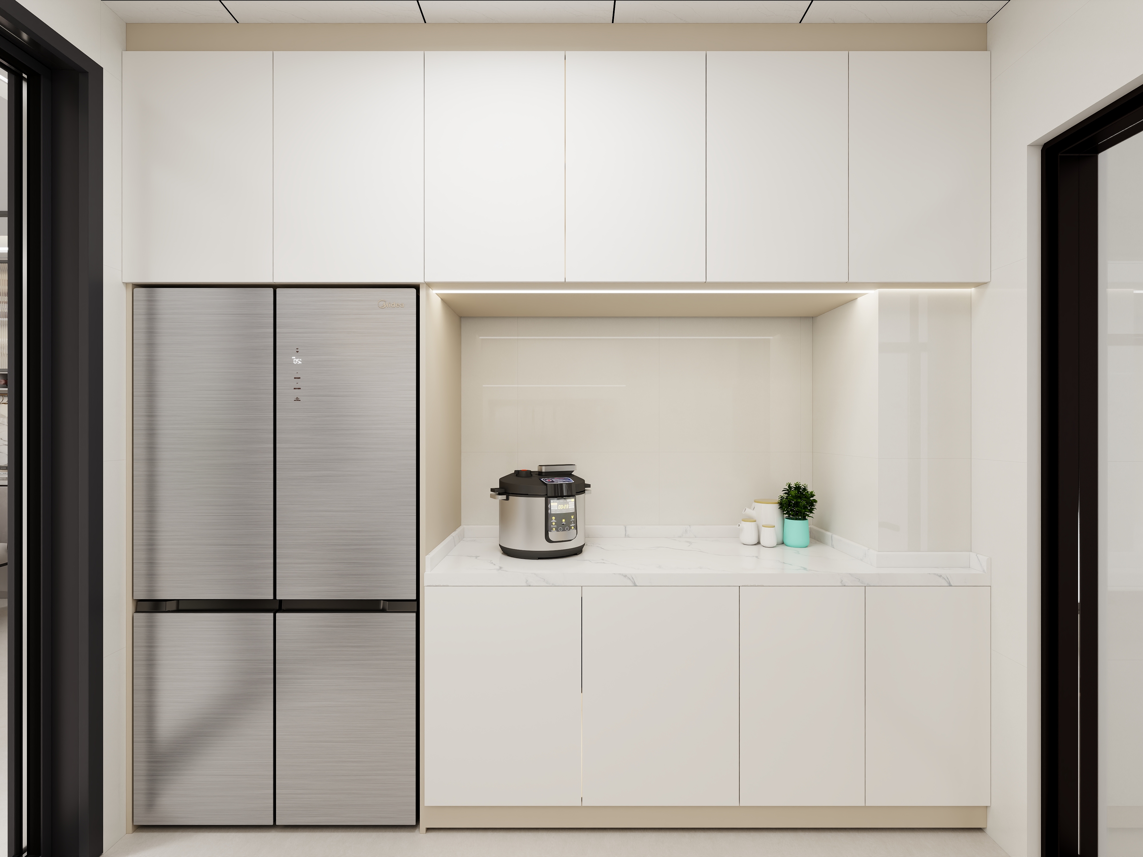 艺雅丽-127现代奶油风 装修效果图