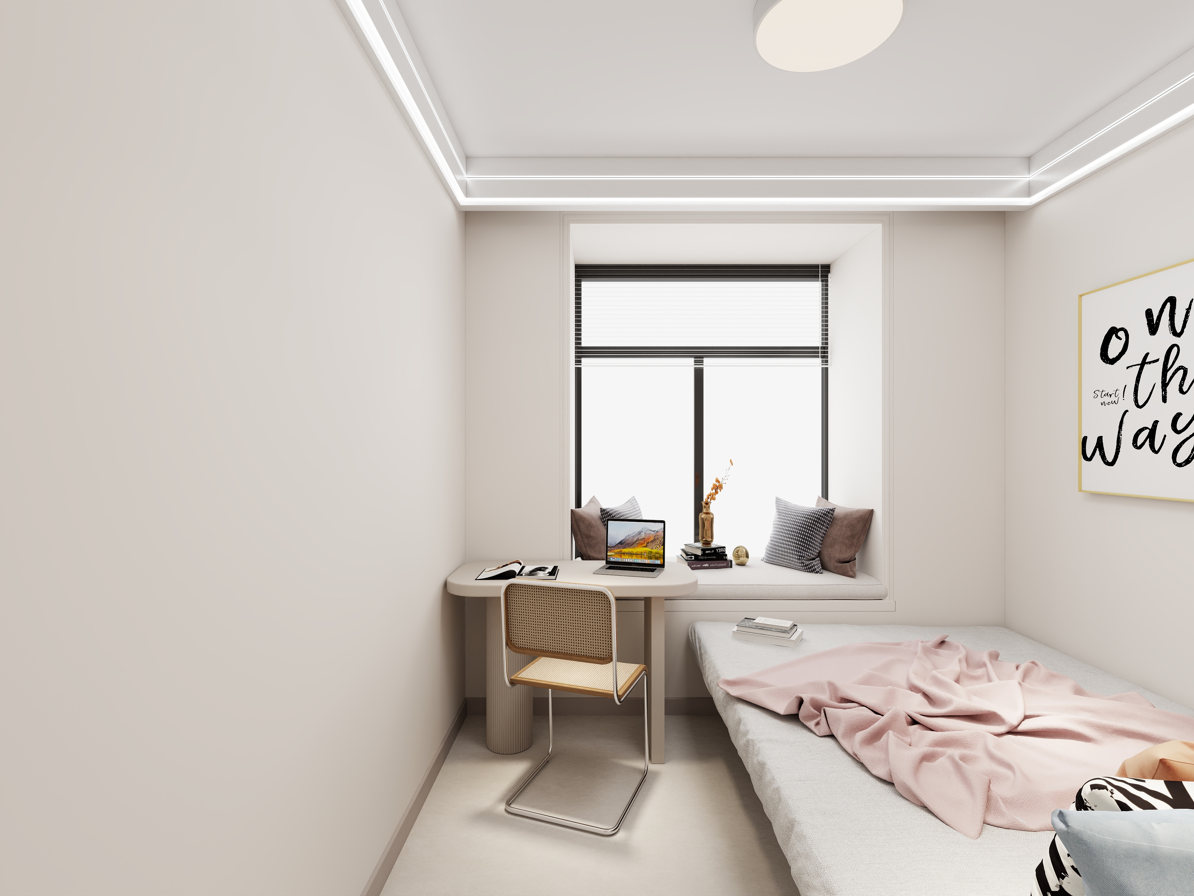 艺雅丽-127现代奶油风 装修效果图