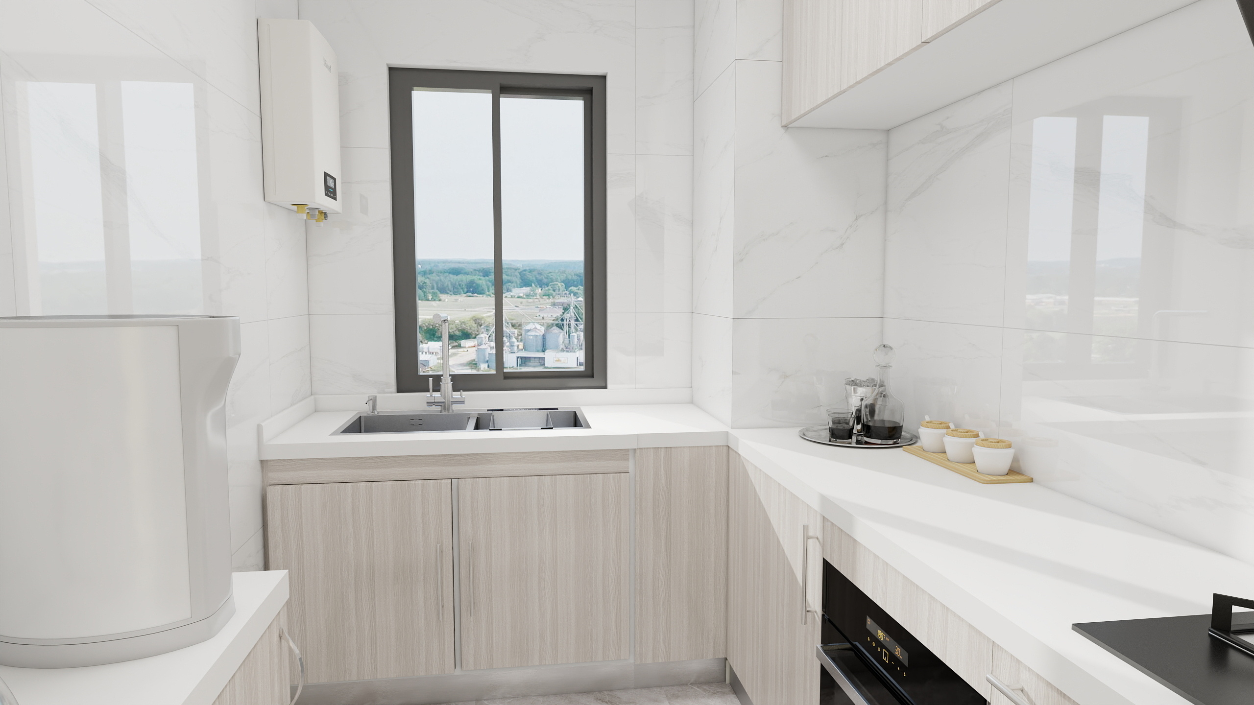 Yushan-公园悦府86平米两居室二期装修效果图