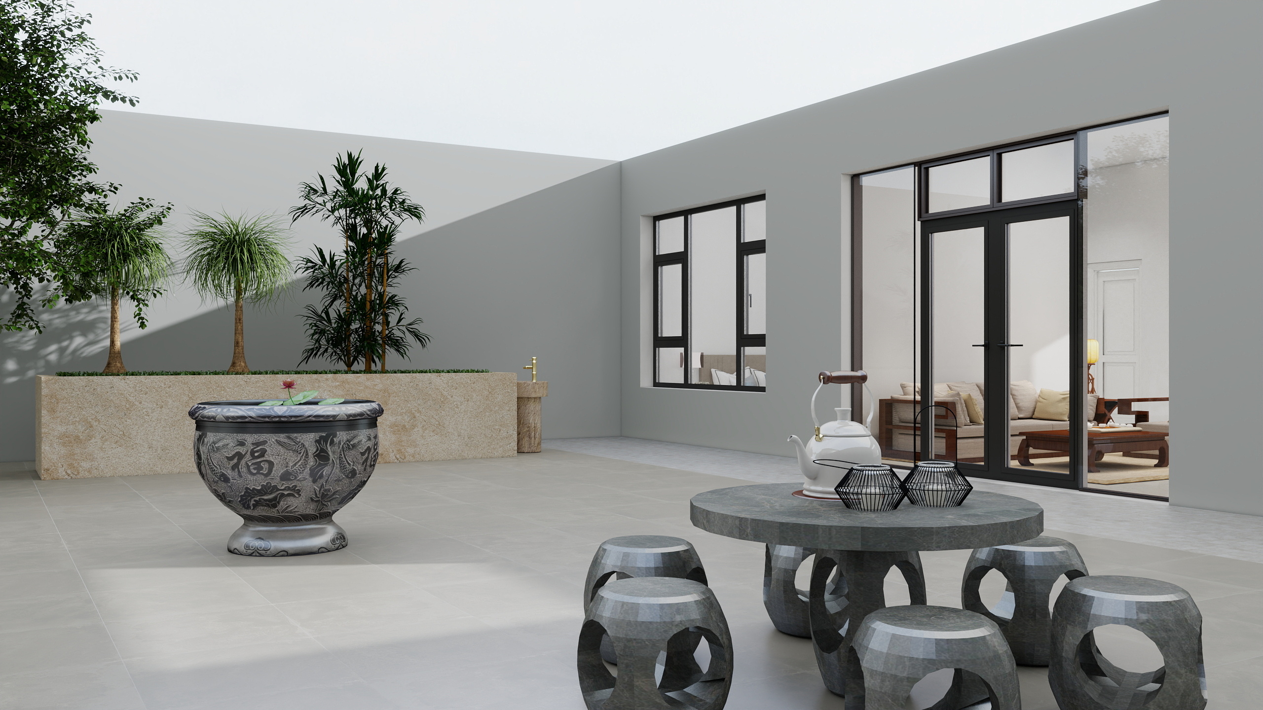 John崔崔-田园4室小院-装修设计方案