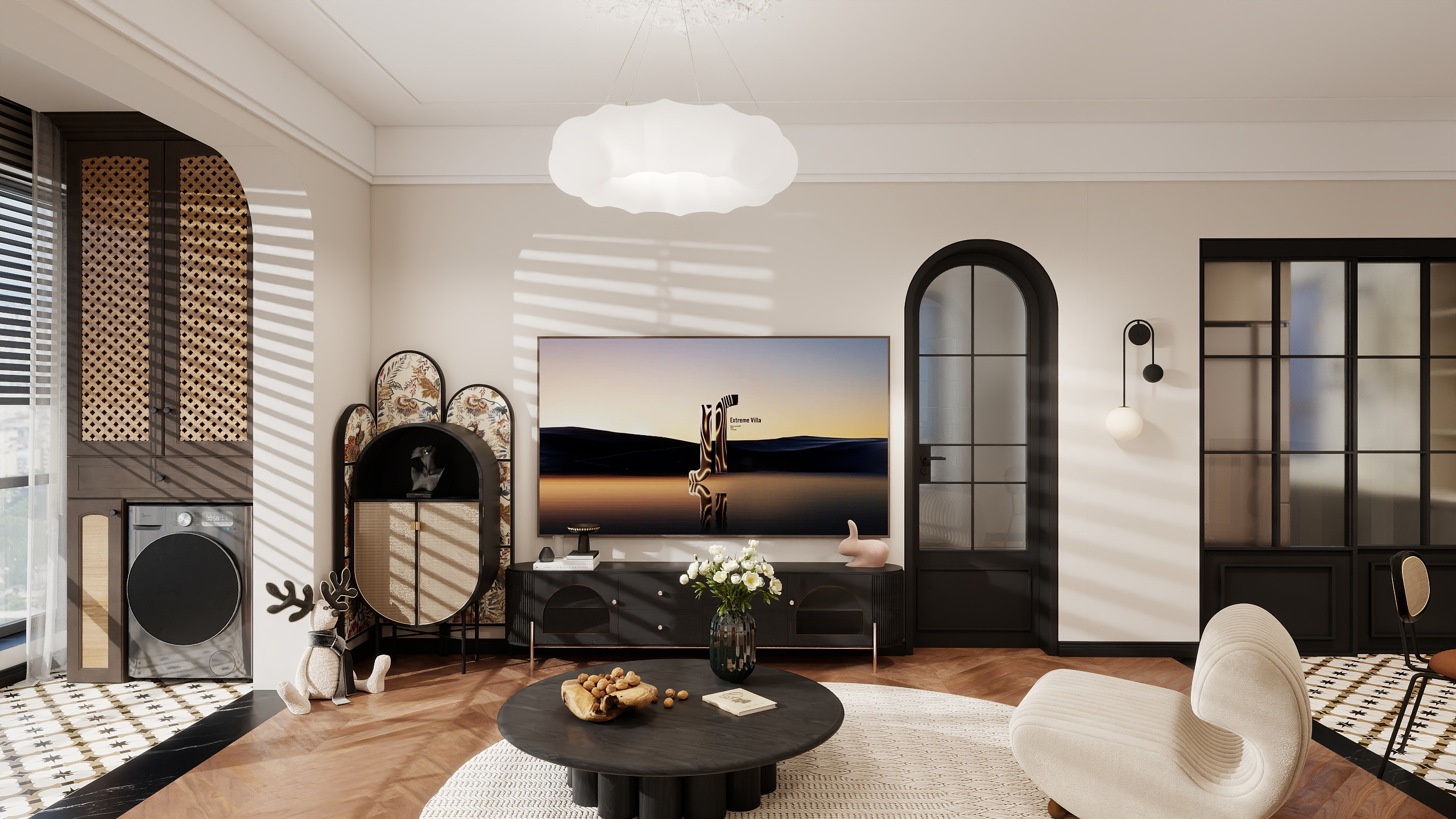 迟言闻语-法式中古风装修效果图