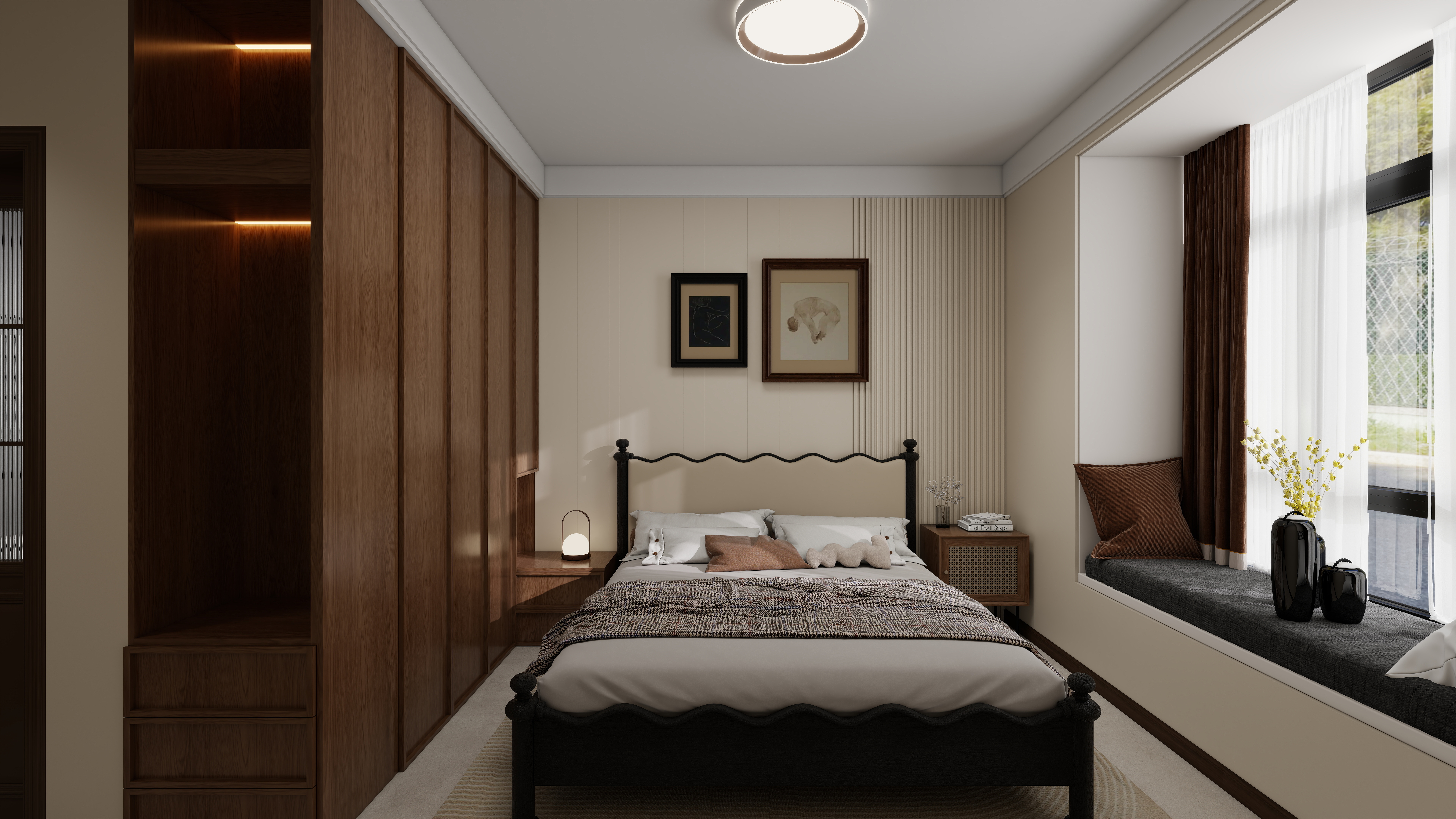 艺雅丽-121平中古风装修效果图