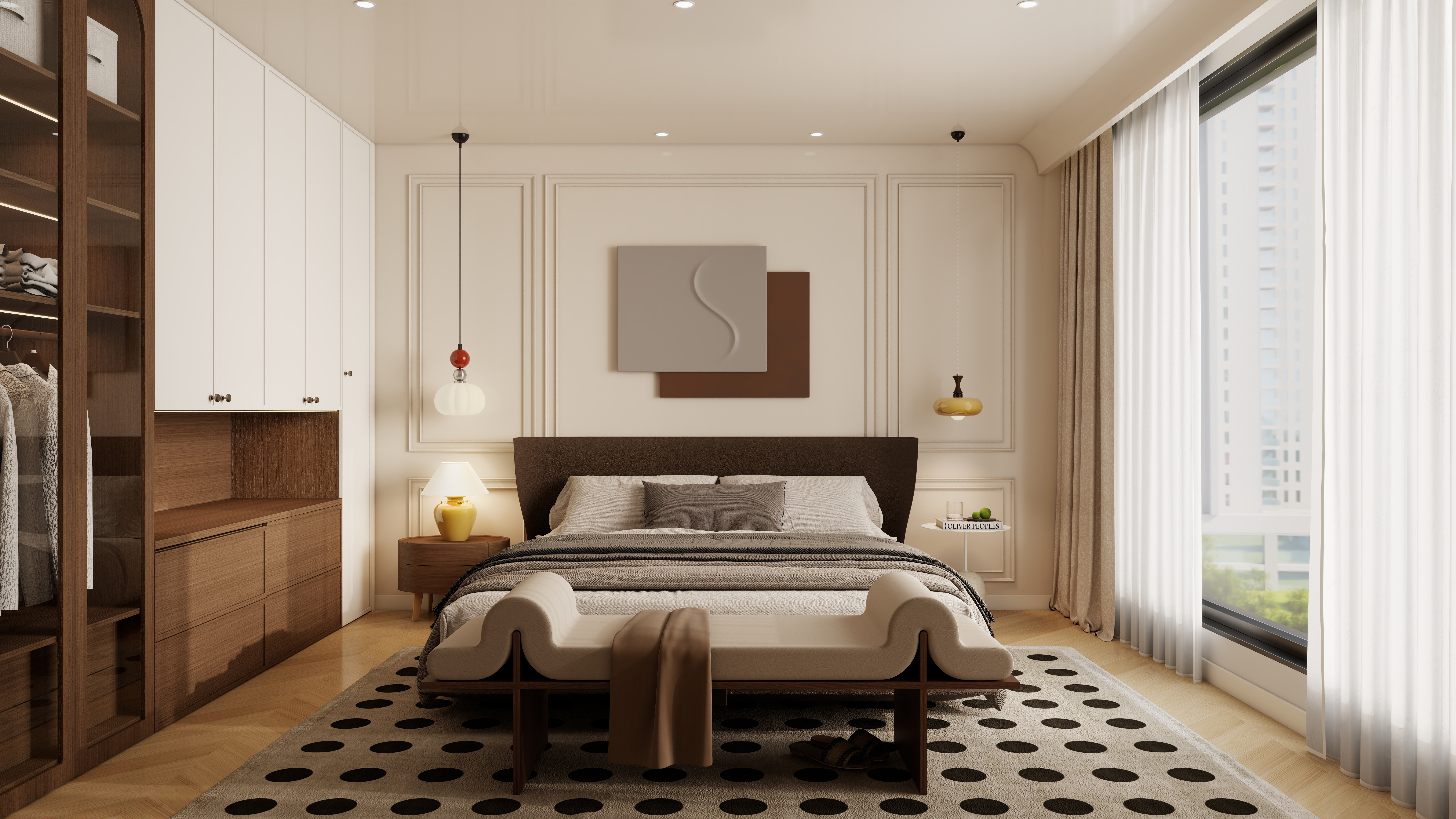 李佳洋-翡丽和鸣二层主卧装修效果图第5张