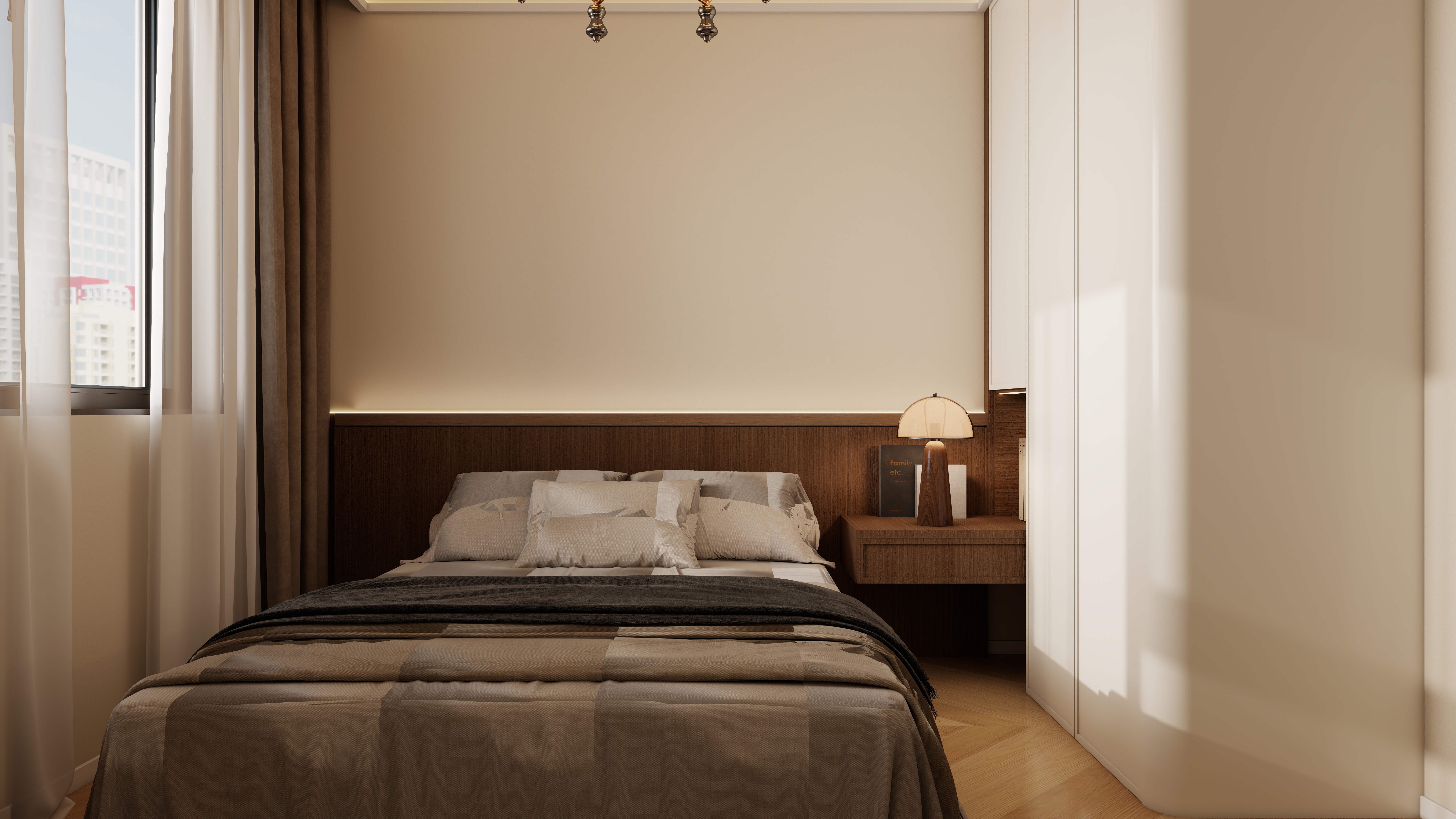 李佳洋-翡丽和鸣一层次卧装修效果图第3张