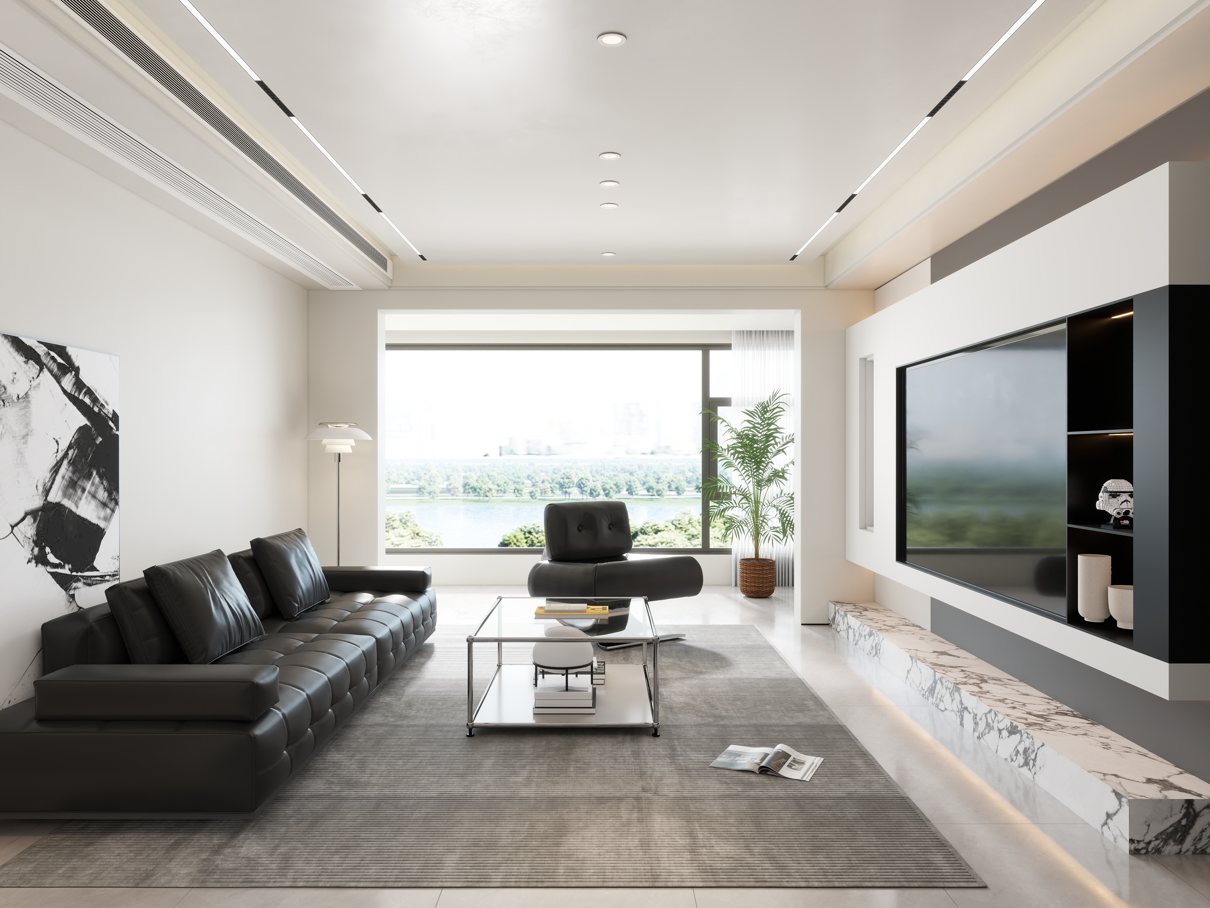 艺雅丽-143平意式极简   -装修设计方案