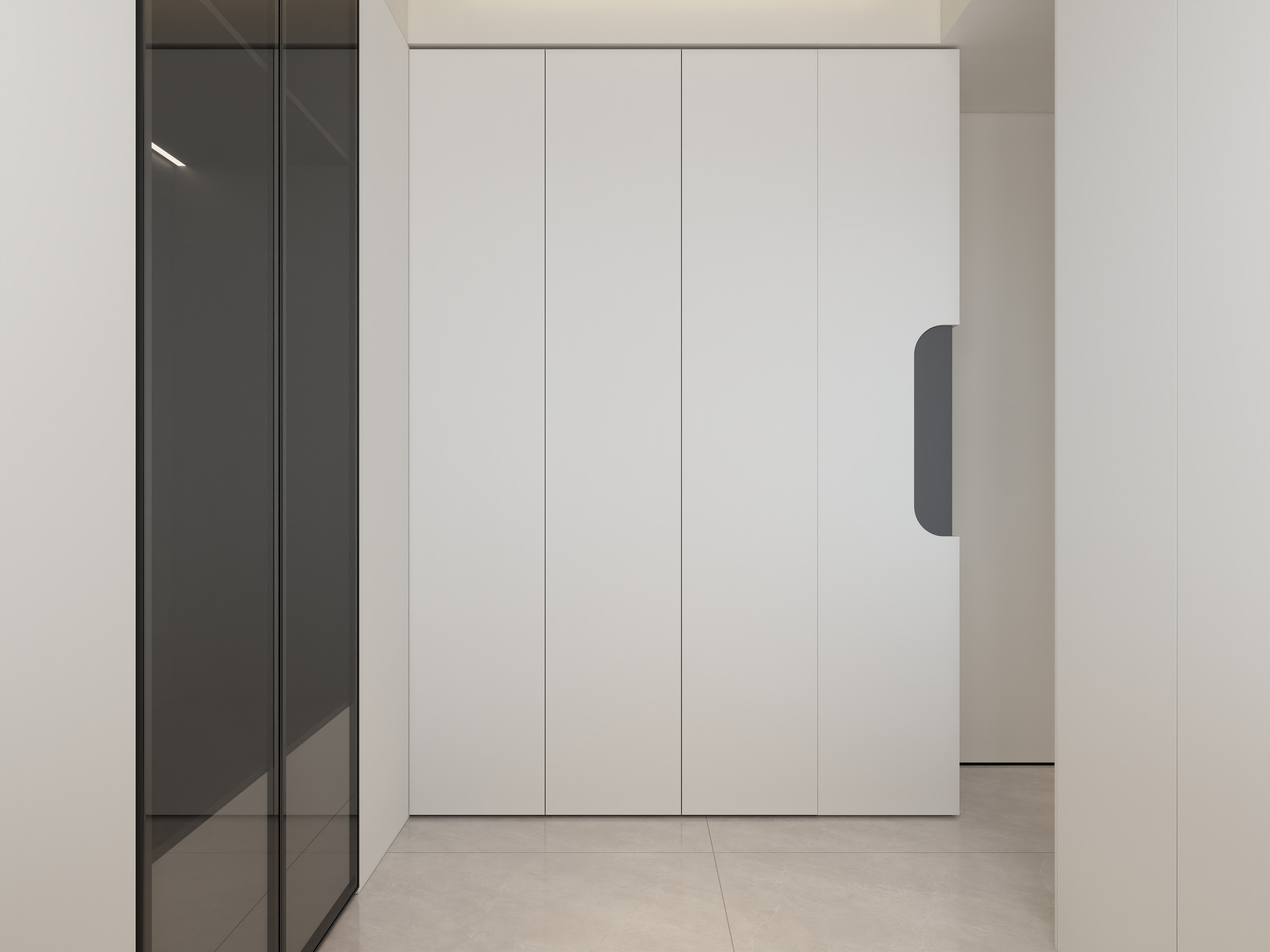 艺雅丽-143平意式极简   一层主卧装修效果图第5张