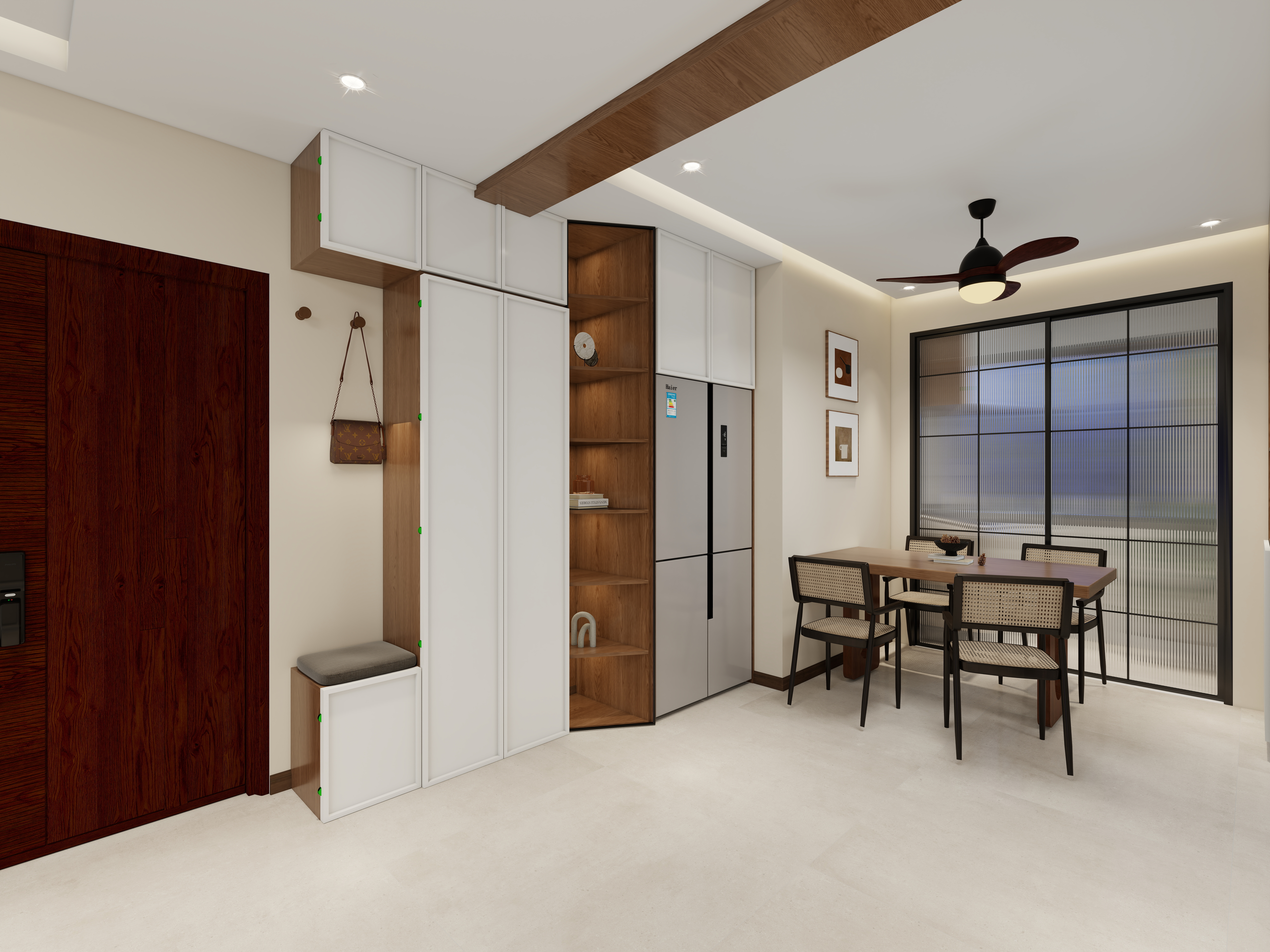 艺雅丽-121平中古风 装修效果图