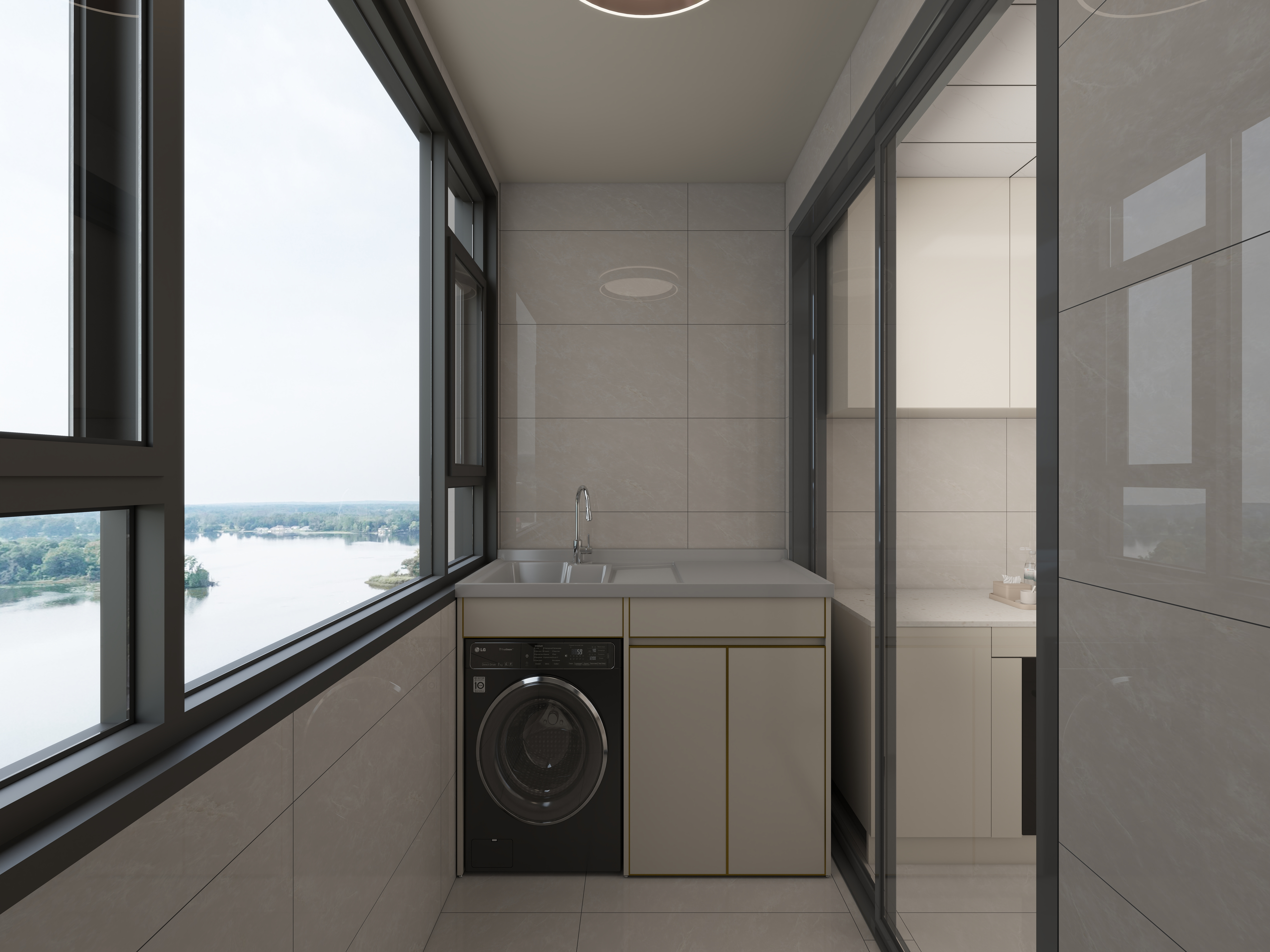 艺雅丽-110平现代简约 装修效果图