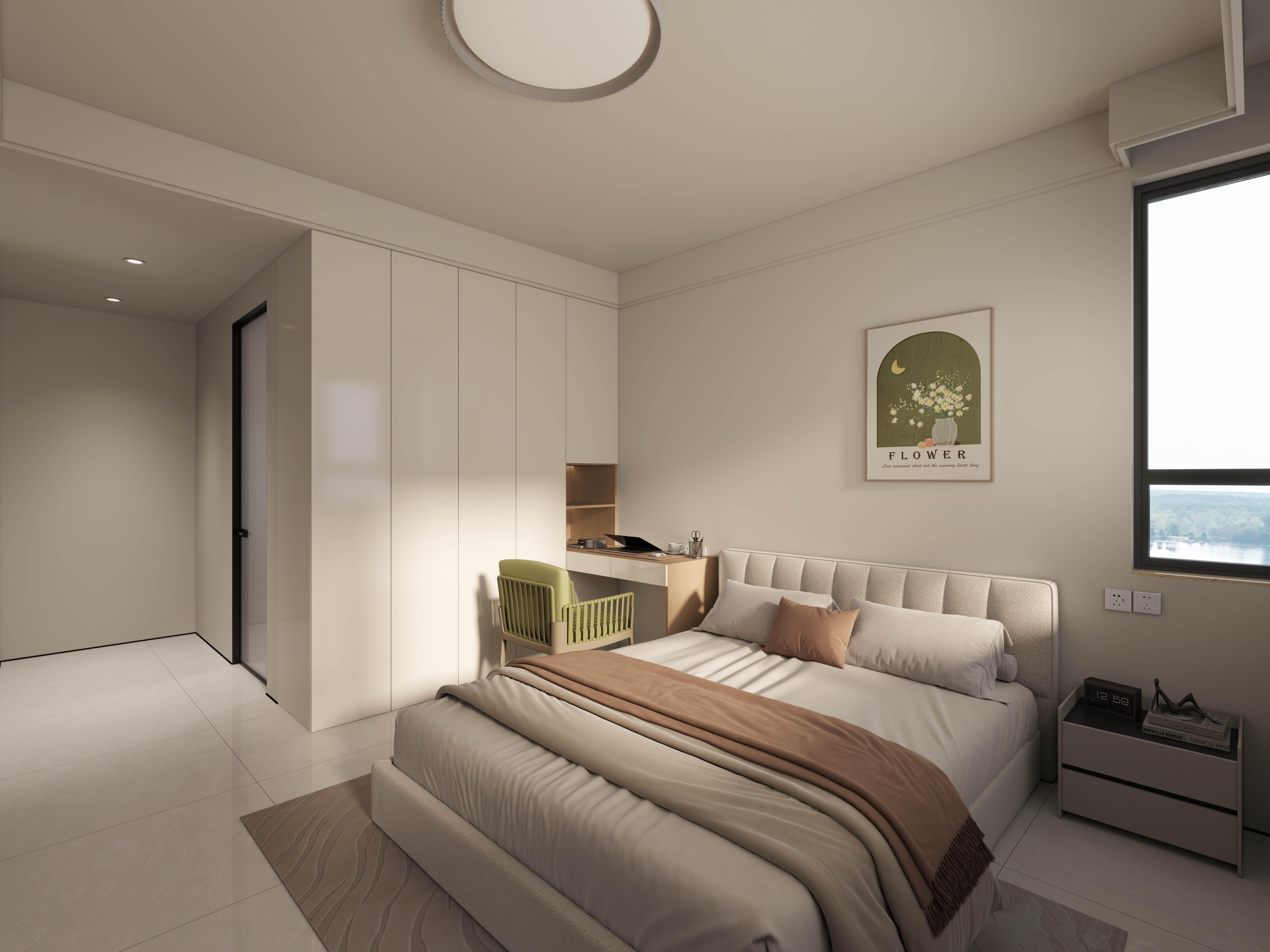 艺雅丽-110平现代简约 装修效果图