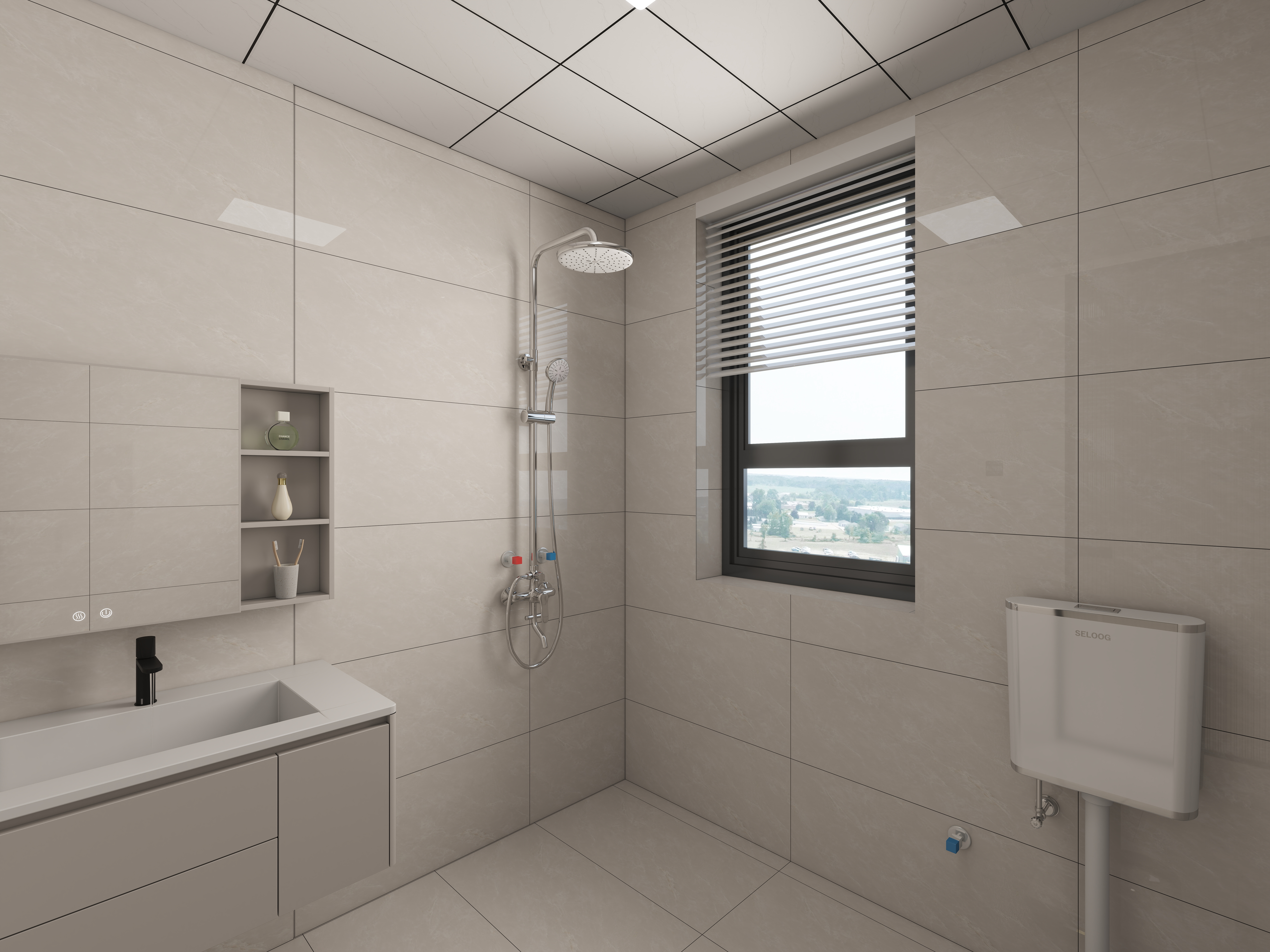 艺雅丽-110平现代简约 装修效果图