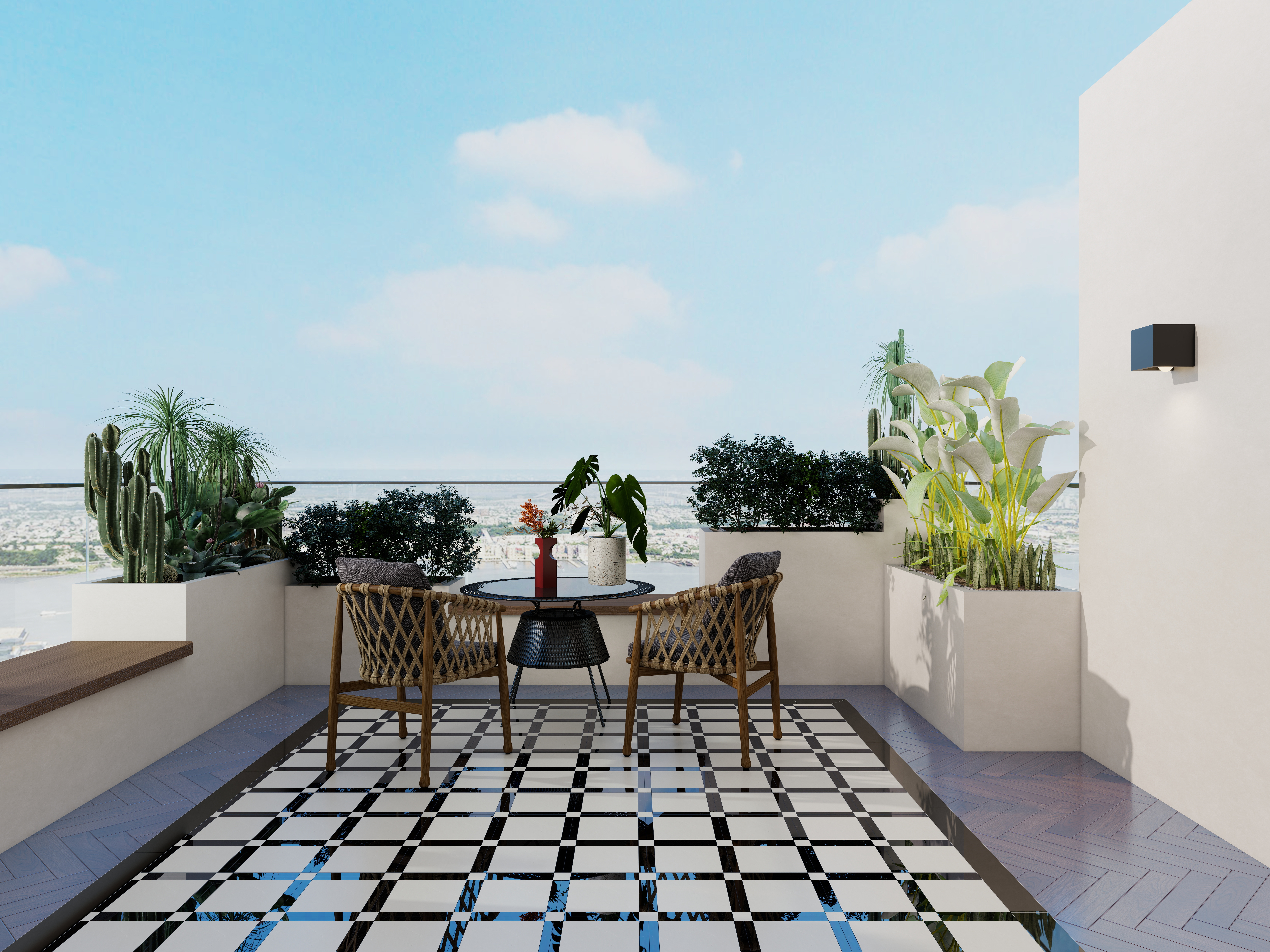 李佳洋-翡丽和鸣二层露台装修效果图第1张