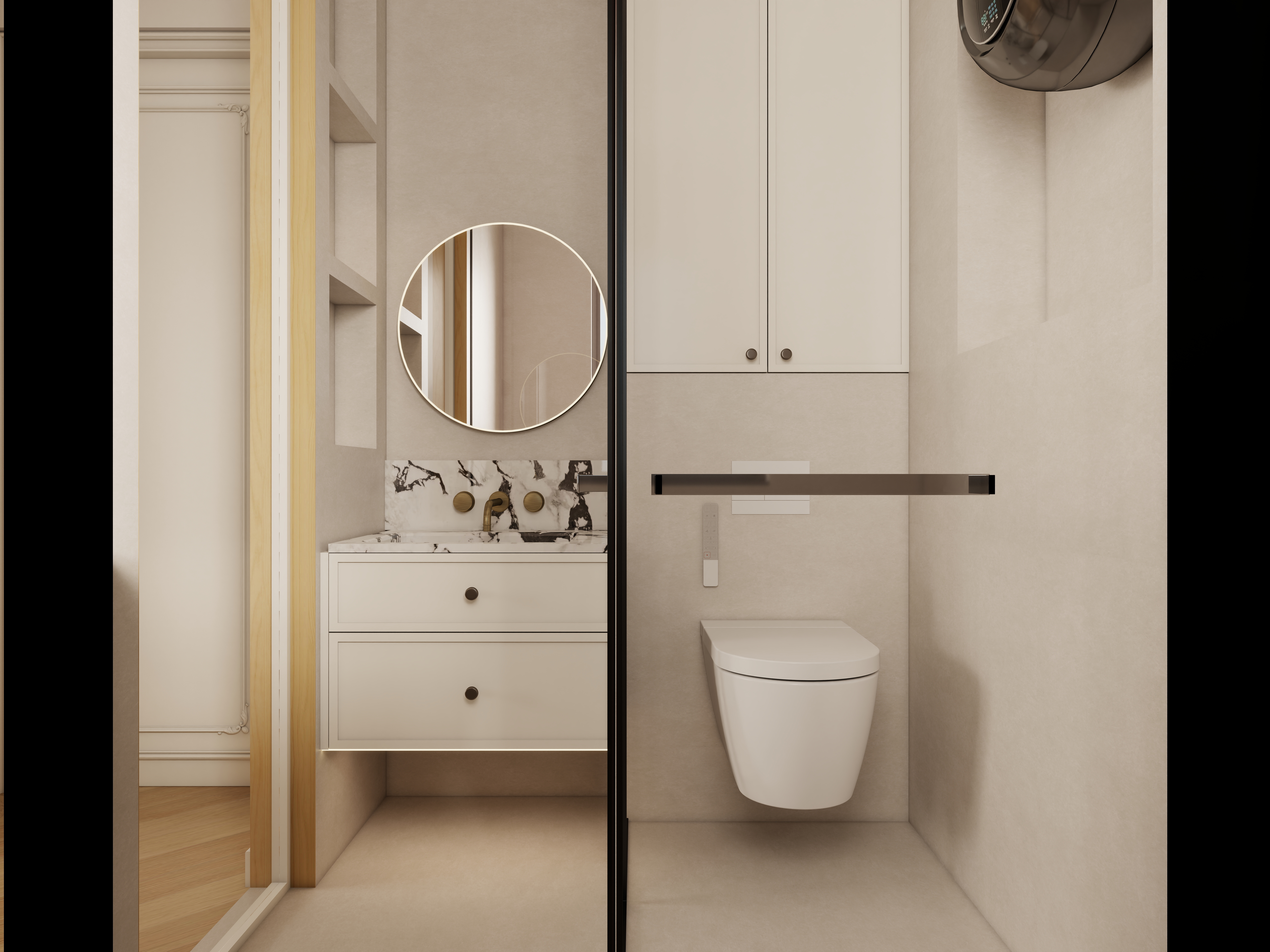 李佳洋-翡丽和鸣二层主卫装修效果图第1张