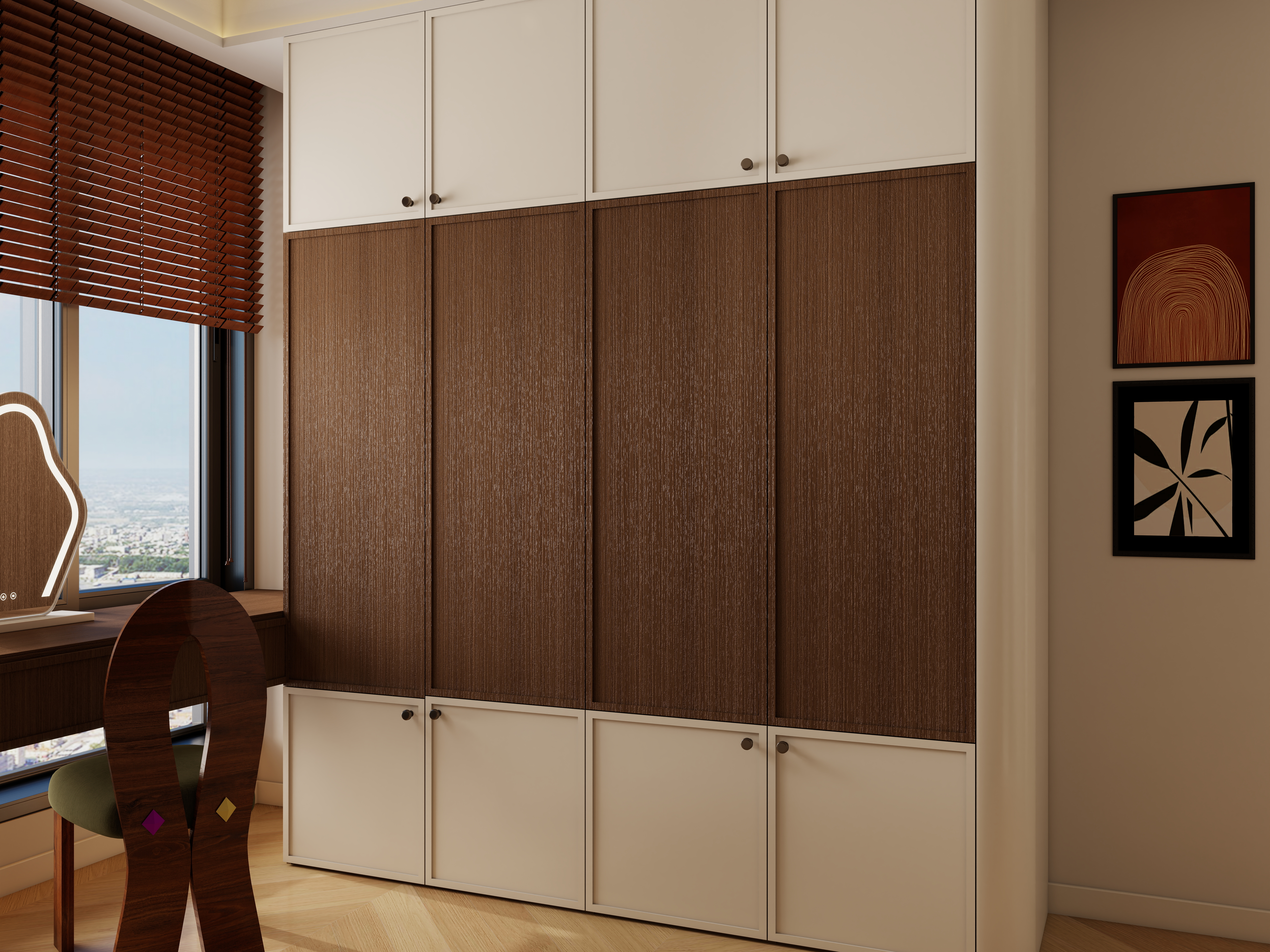 李佳洋-翡丽和鸣二层步入式衣柜装修效果图第2张