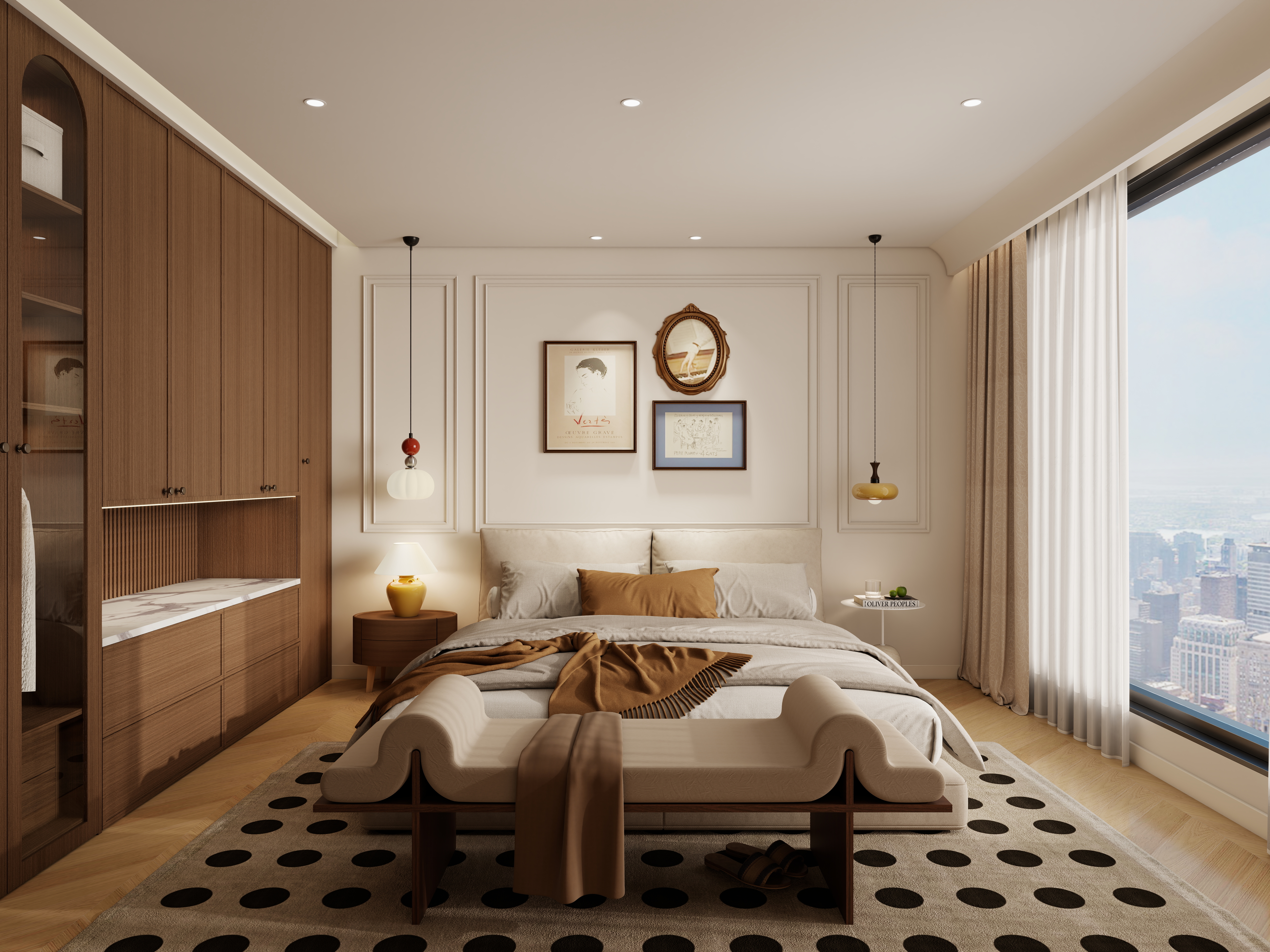 李佳洋-翡丽和鸣二层主卧装修效果图第4张