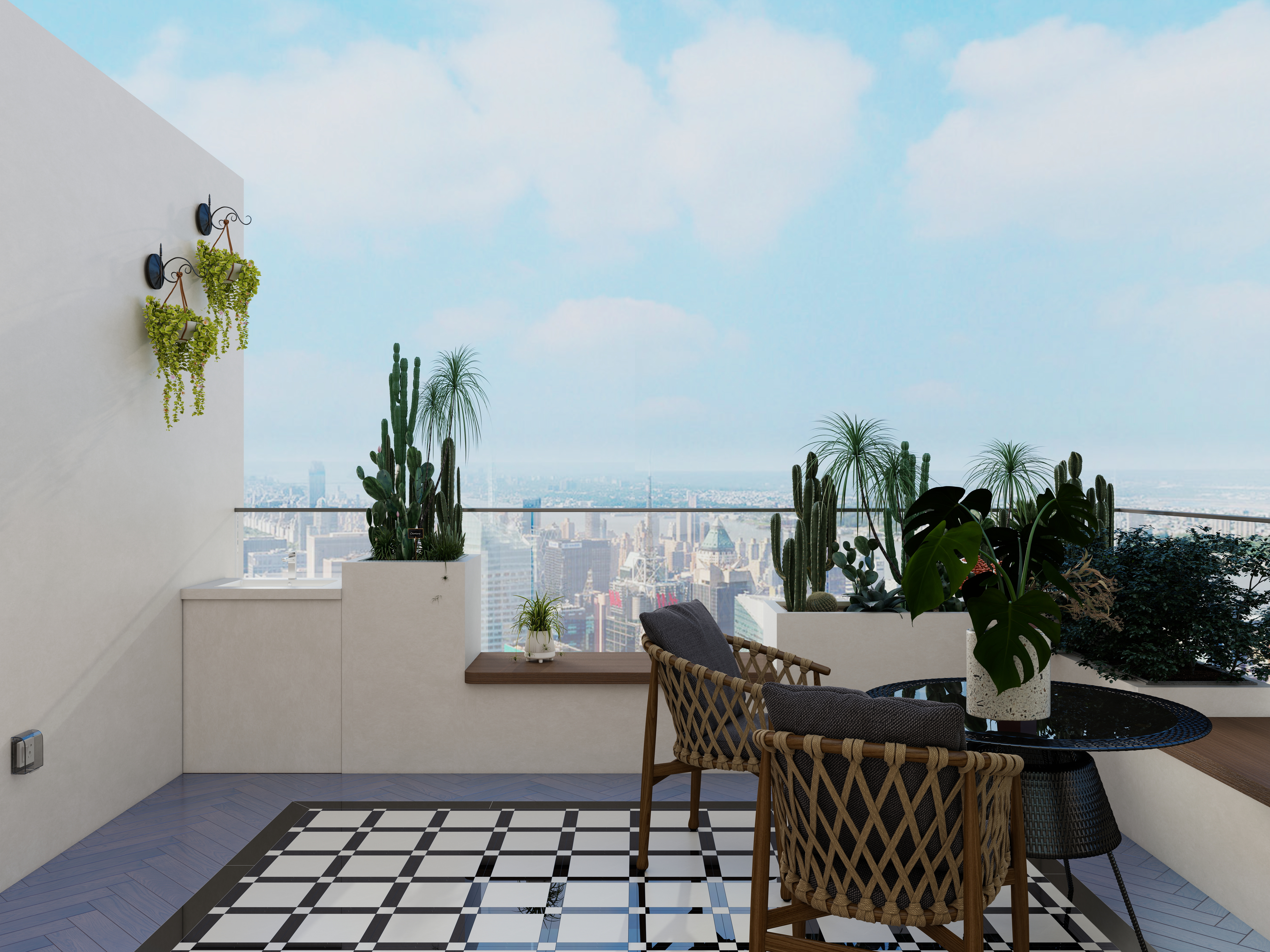 李佳洋-翡丽和鸣二层露台装修效果图第2张