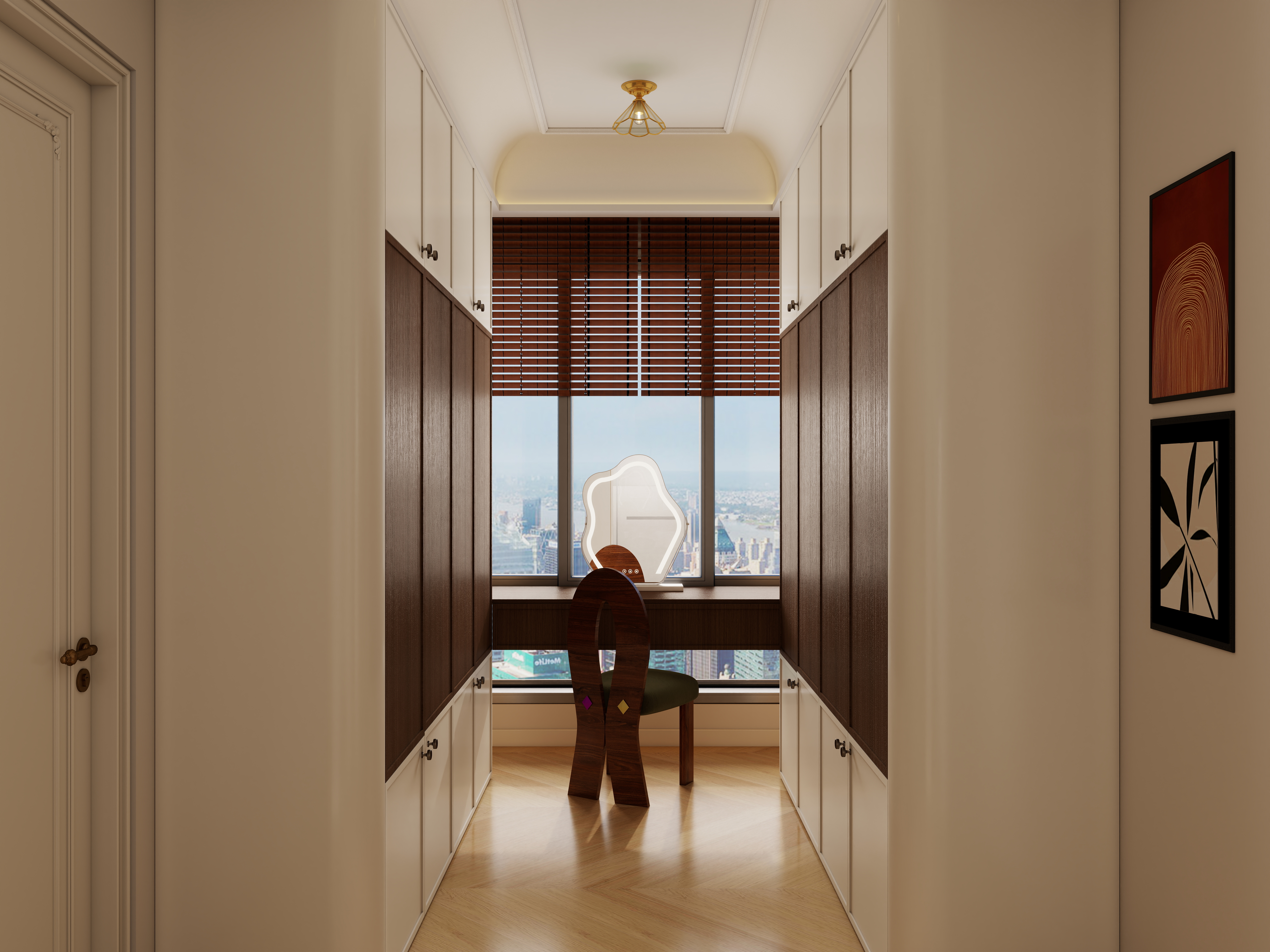 李佳洋-翡丽和鸣二层步入式衣柜装修效果图第1张