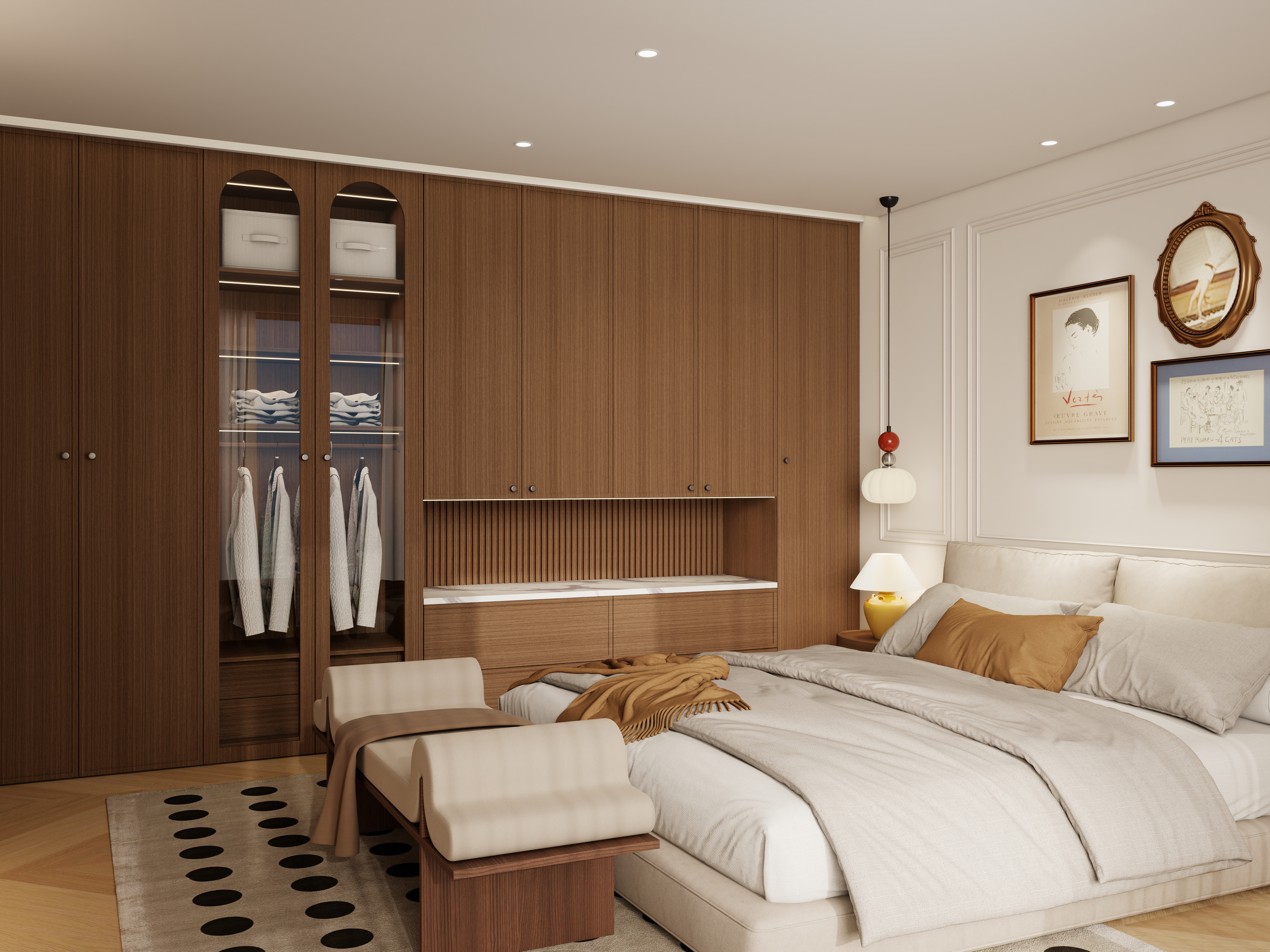 李佳洋-翡丽和鸣二层主卧装修效果图第2张