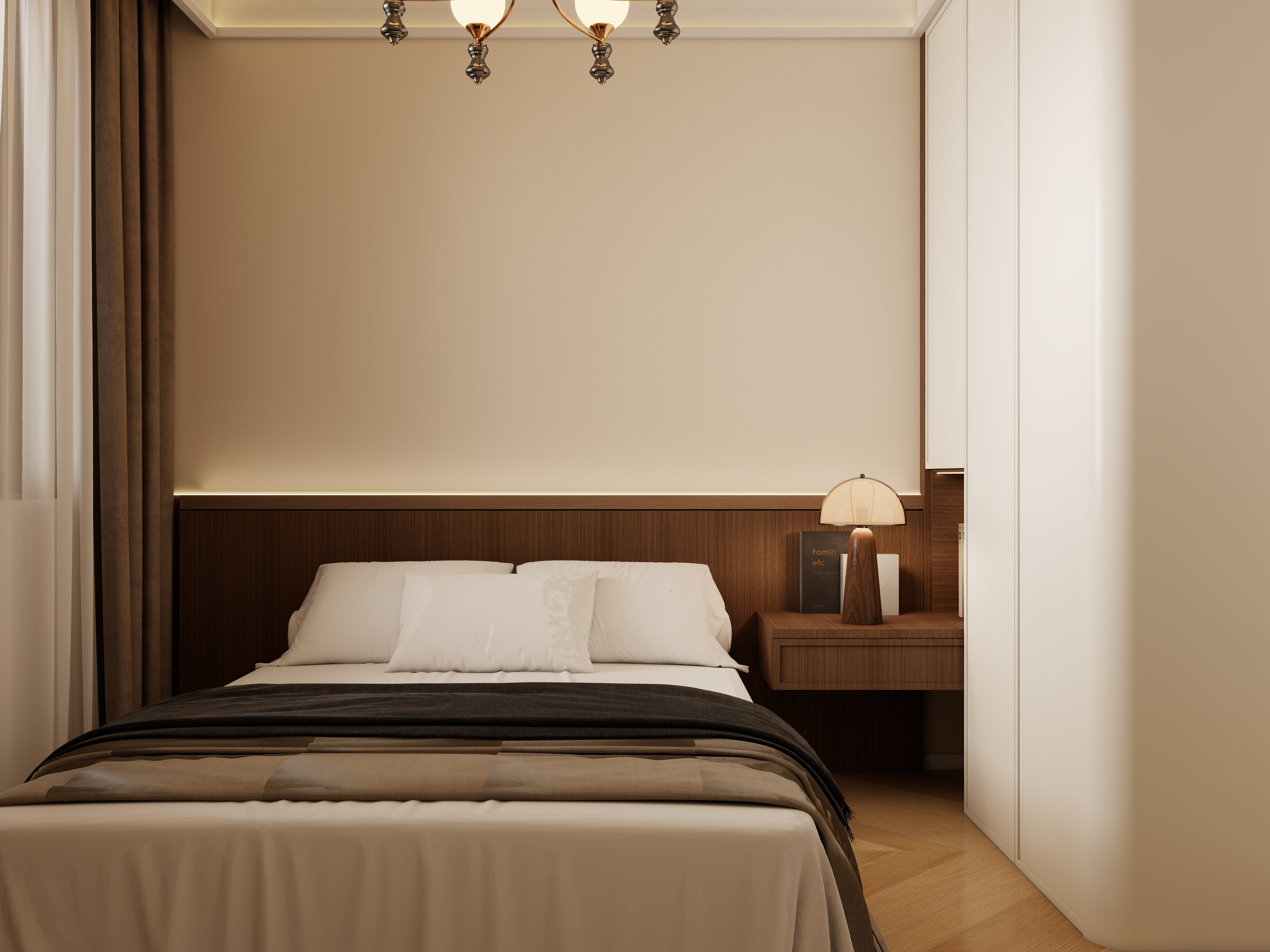 李佳洋-翡丽和鸣一层次卧装修效果图第1张