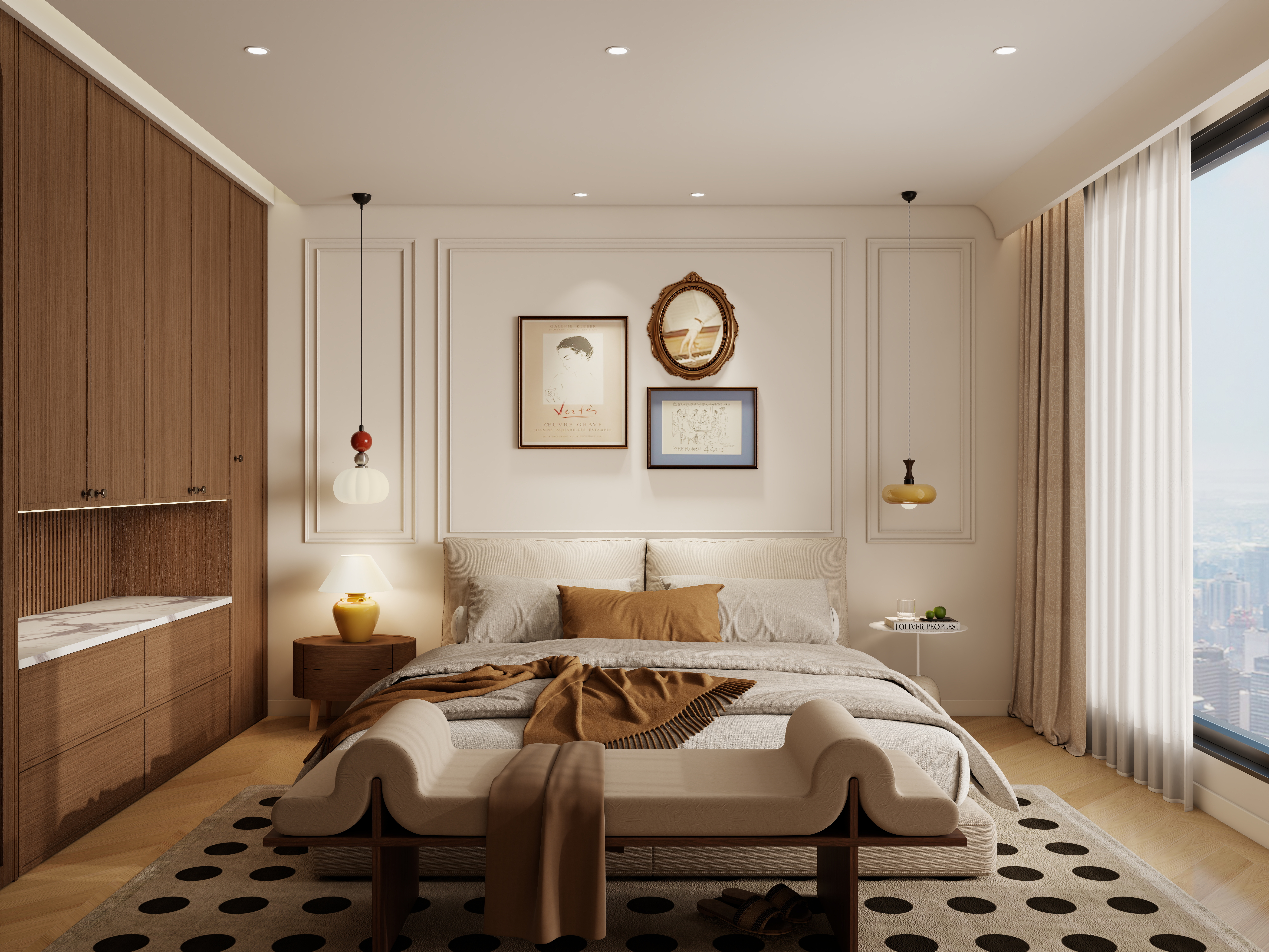 李佳洋-翡丽和鸣二层主卧装修效果图第3张