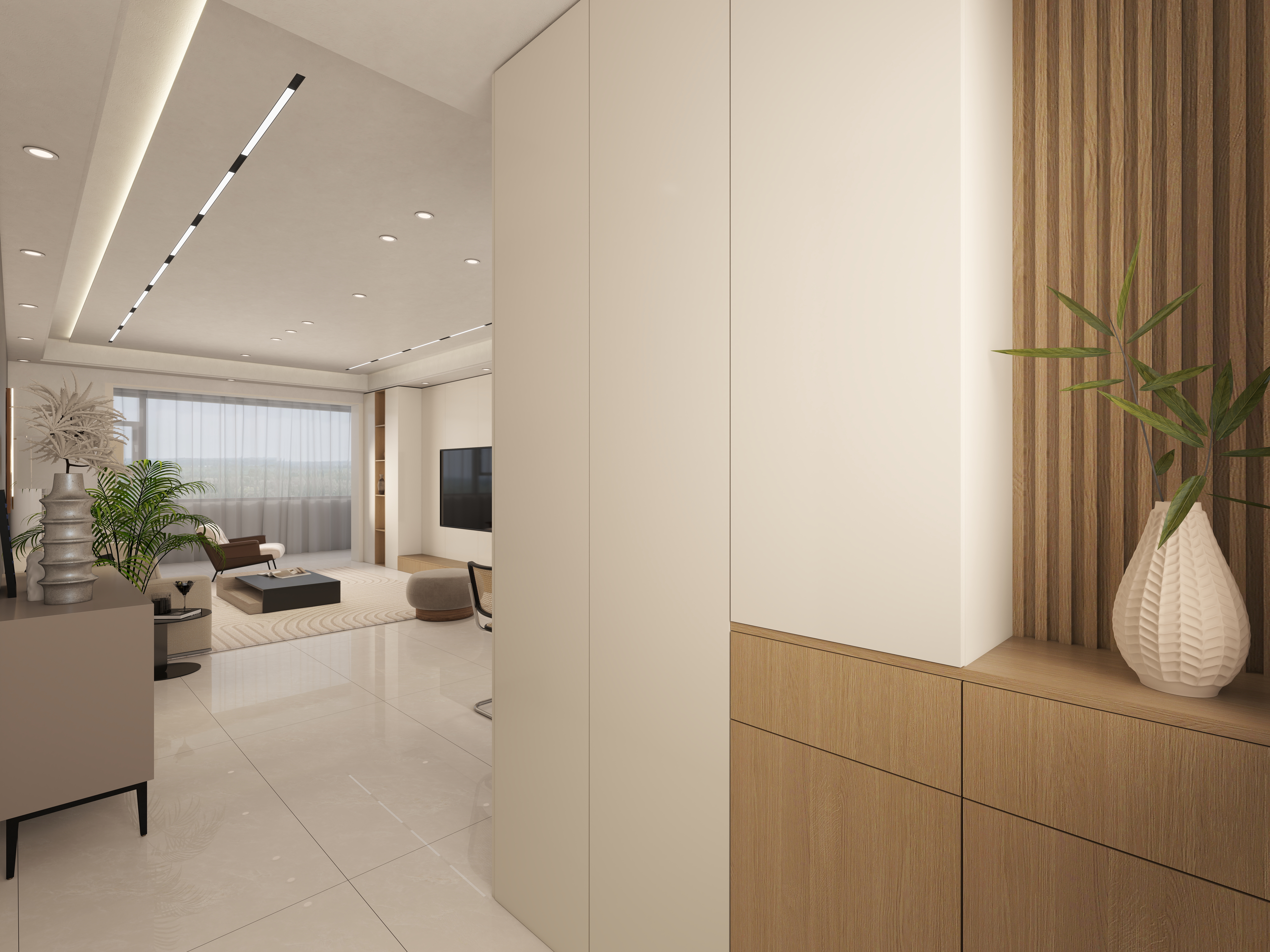 艺雅丽-135平现代简约装修效果图