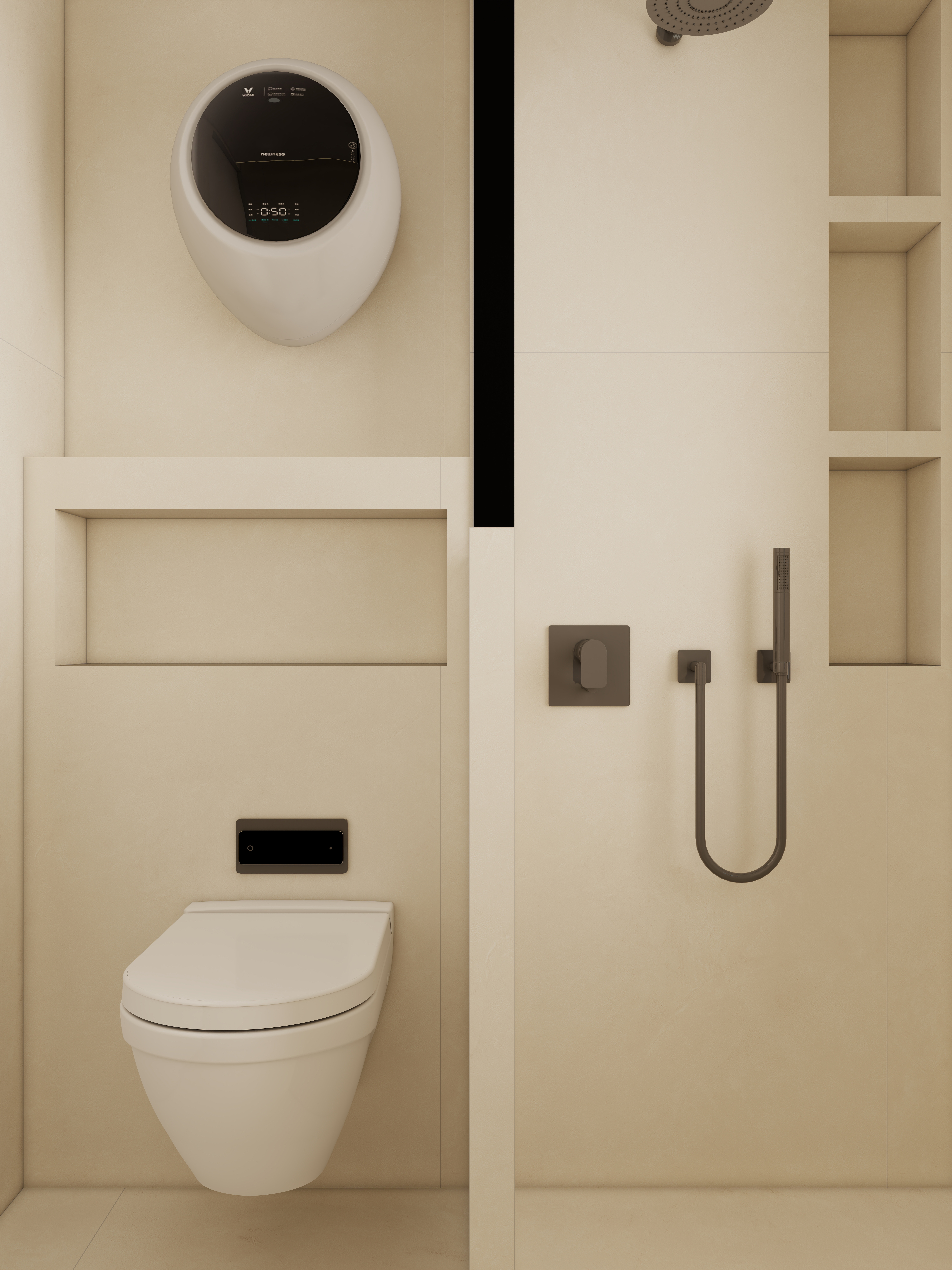 李佳洋-翡丽和鸣一层卫生间装修效果图第1张