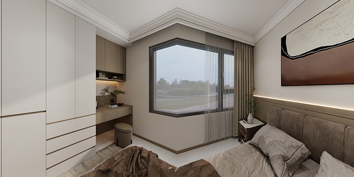 琦晨工作室-绿城兰州诚园101㎡3室-装修设计方案