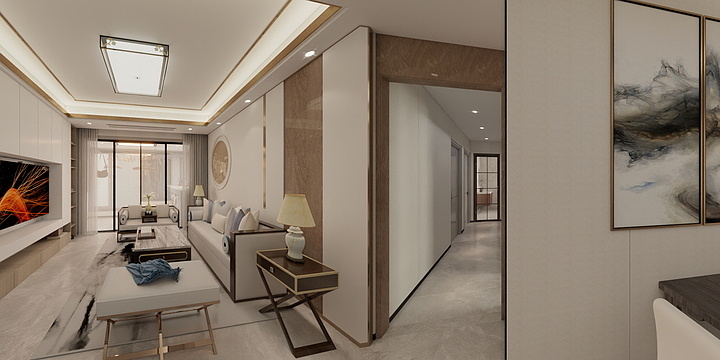 一凡山水-丽景湾10-1603-装修设计方案