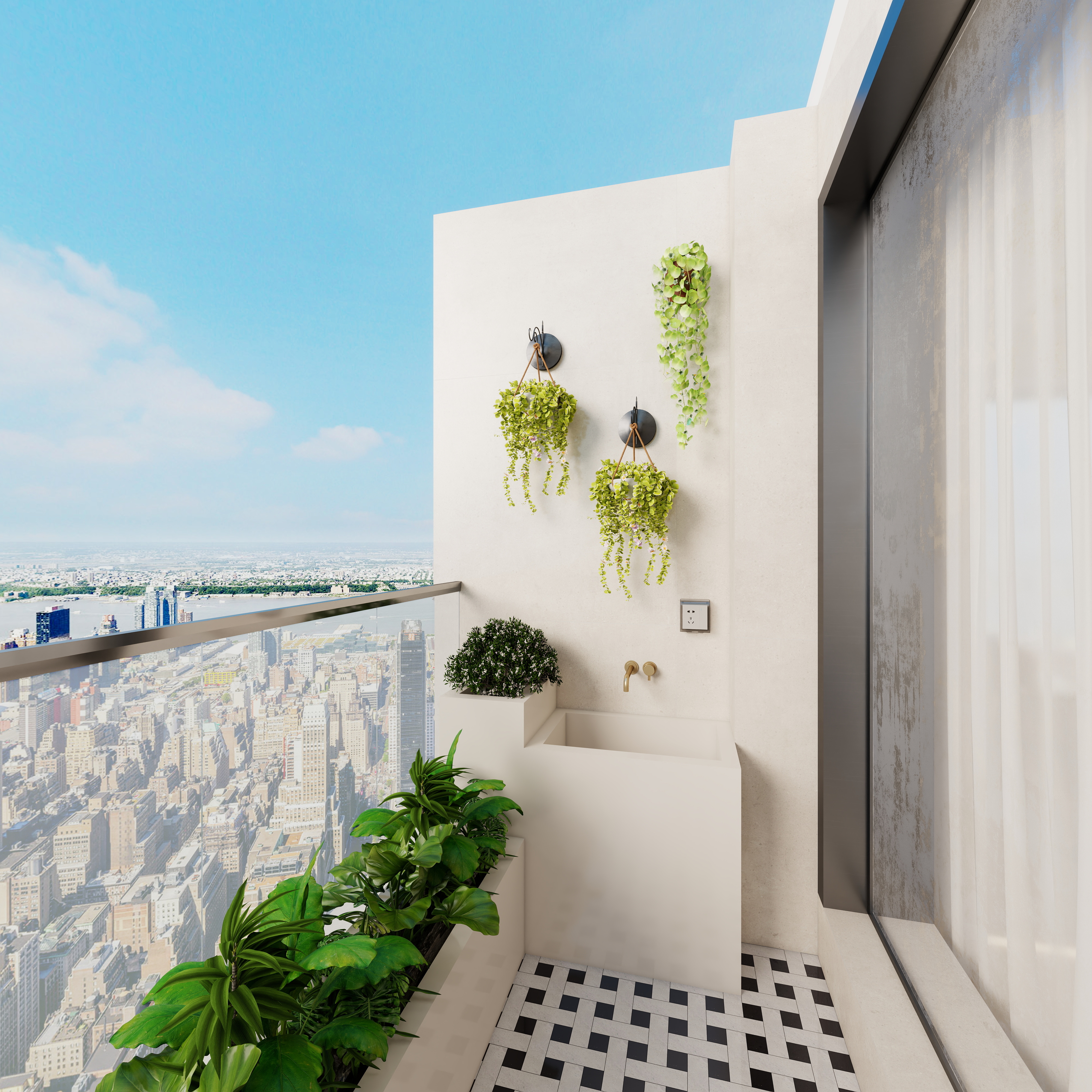 李佳洋-翡丽和鸣一层露台装修效果图第5张