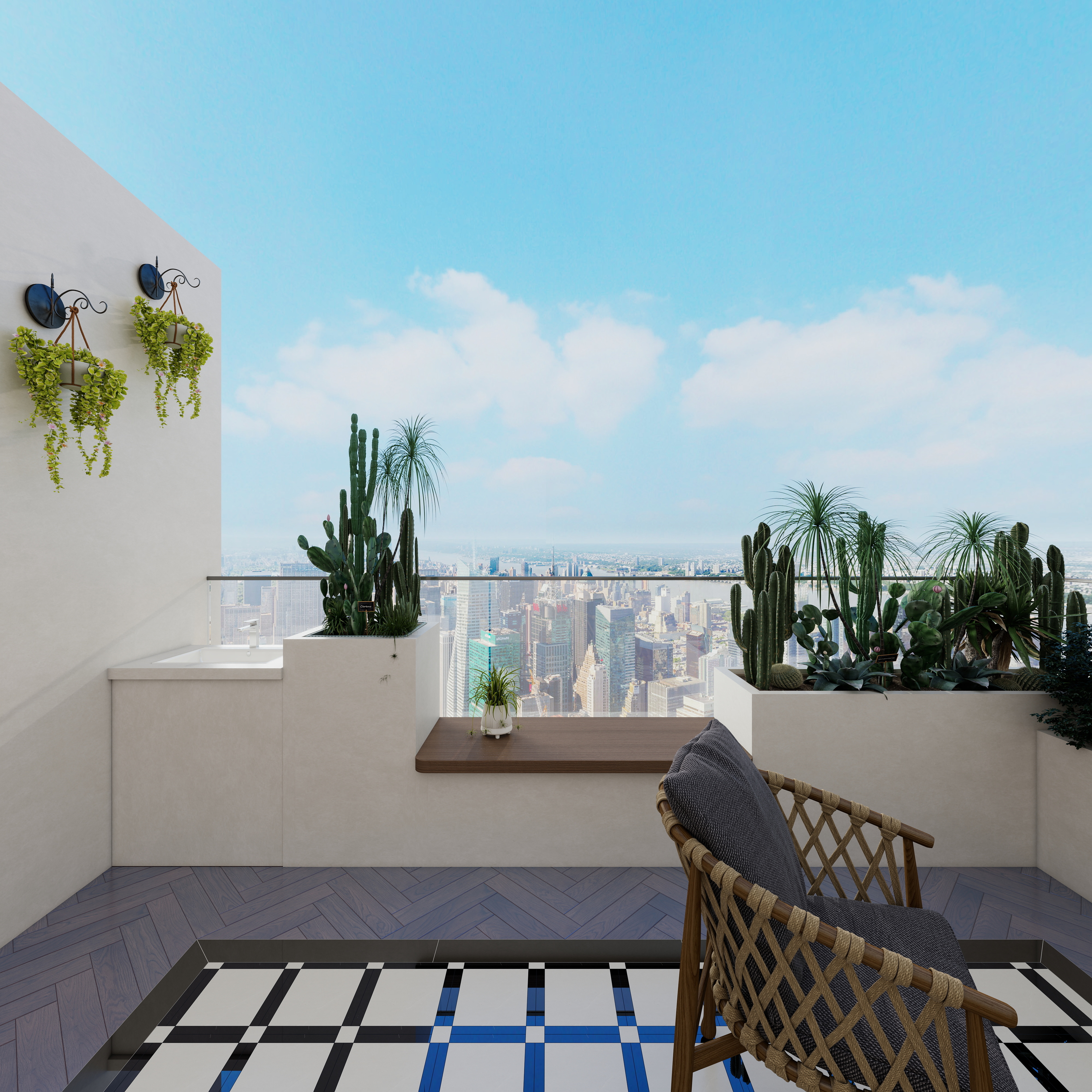 李佳洋-翡丽和鸣二层露台装修效果图第4张