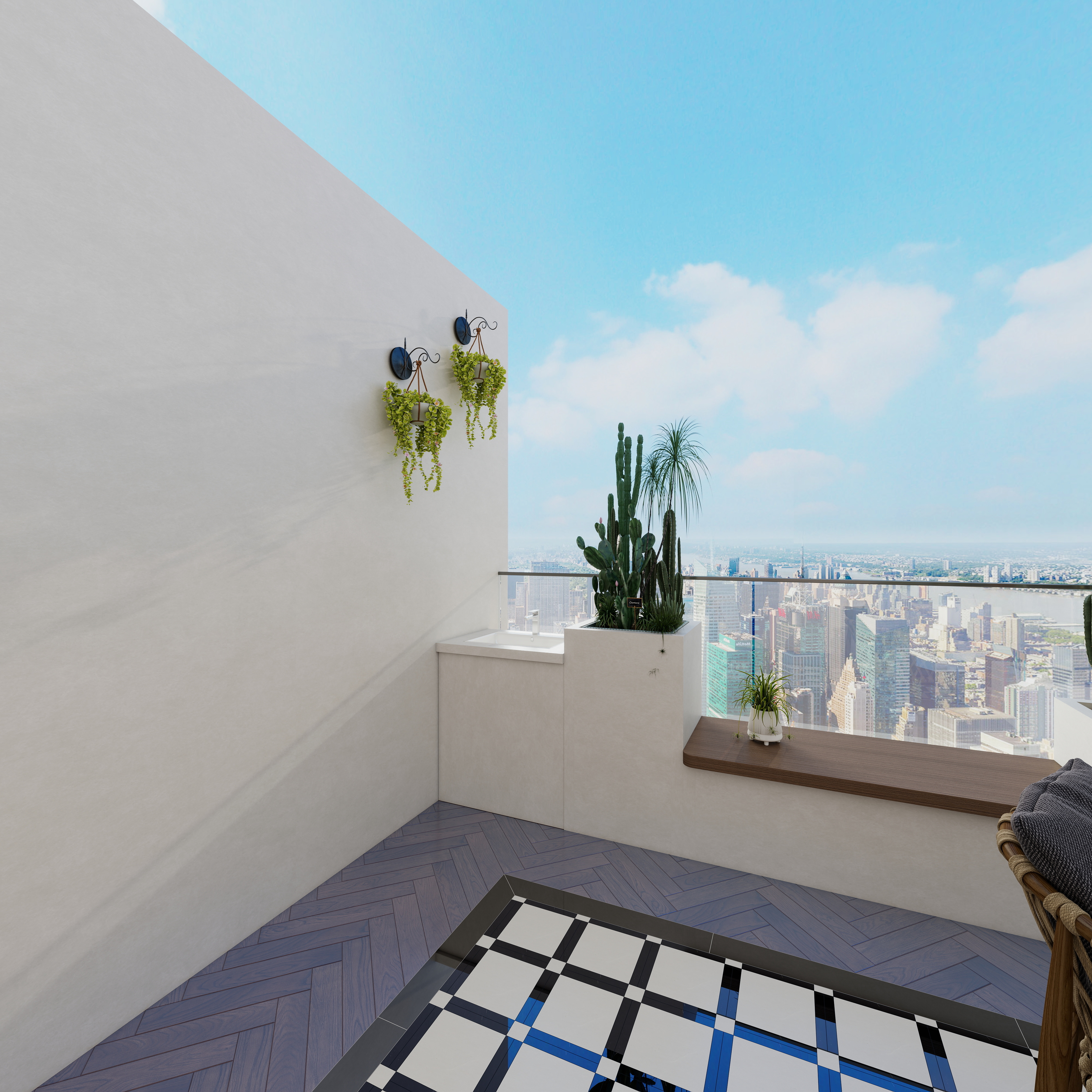 李佳洋-翡丽和鸣二层露台装修效果图第3张