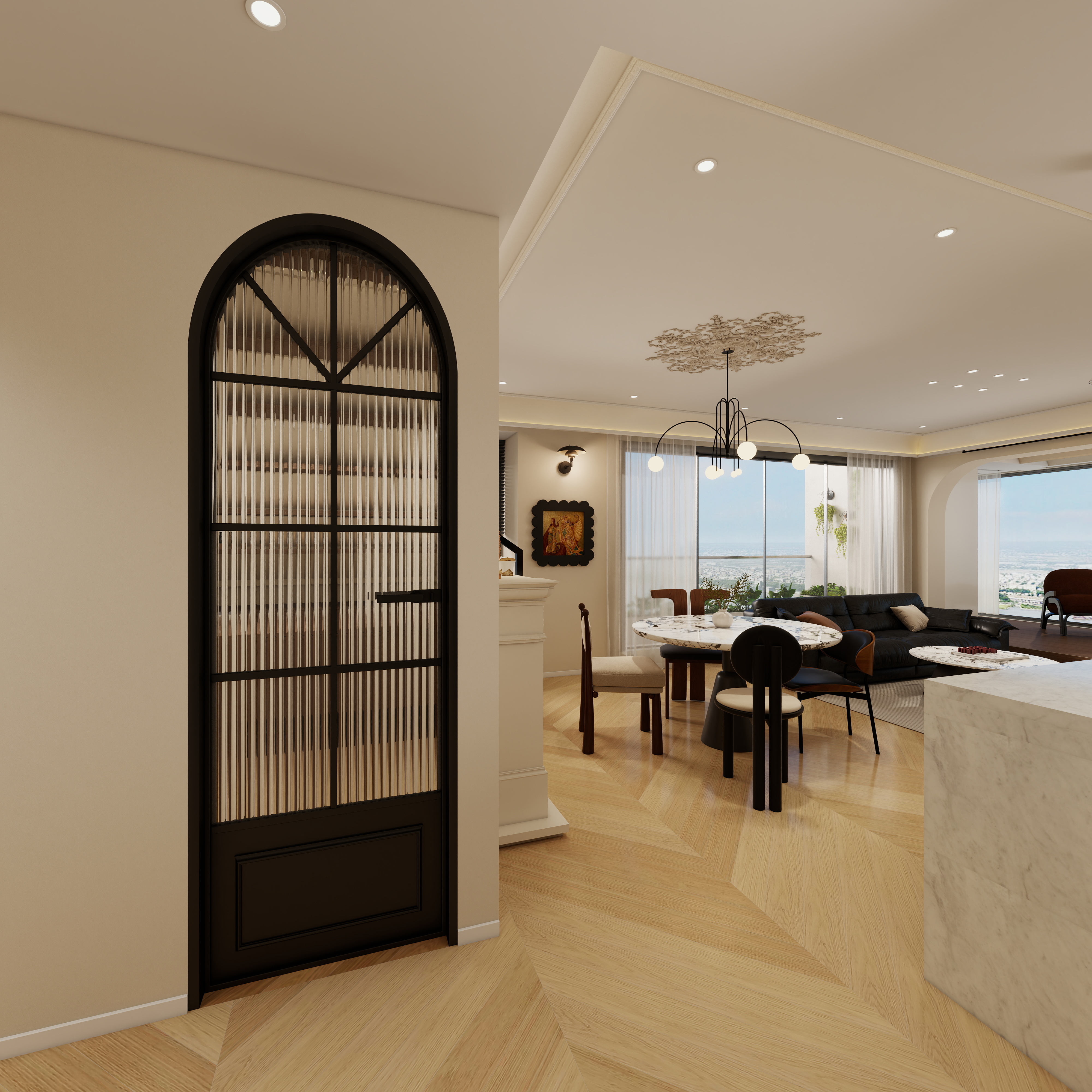 李佳洋-翡丽和鸣一层玄关装修效果图第2张