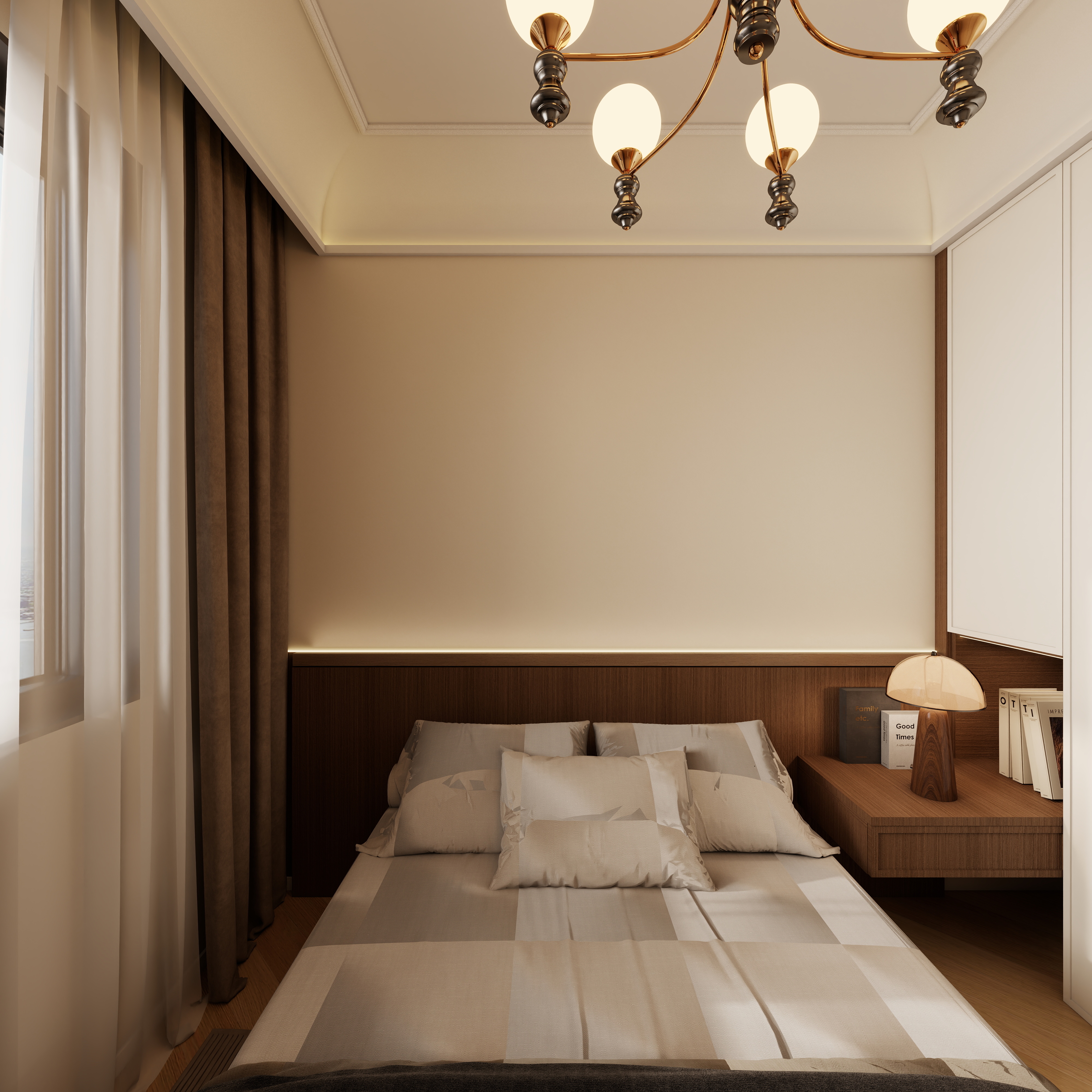 李佳洋-翡丽和鸣一层次卧装修效果图第5张