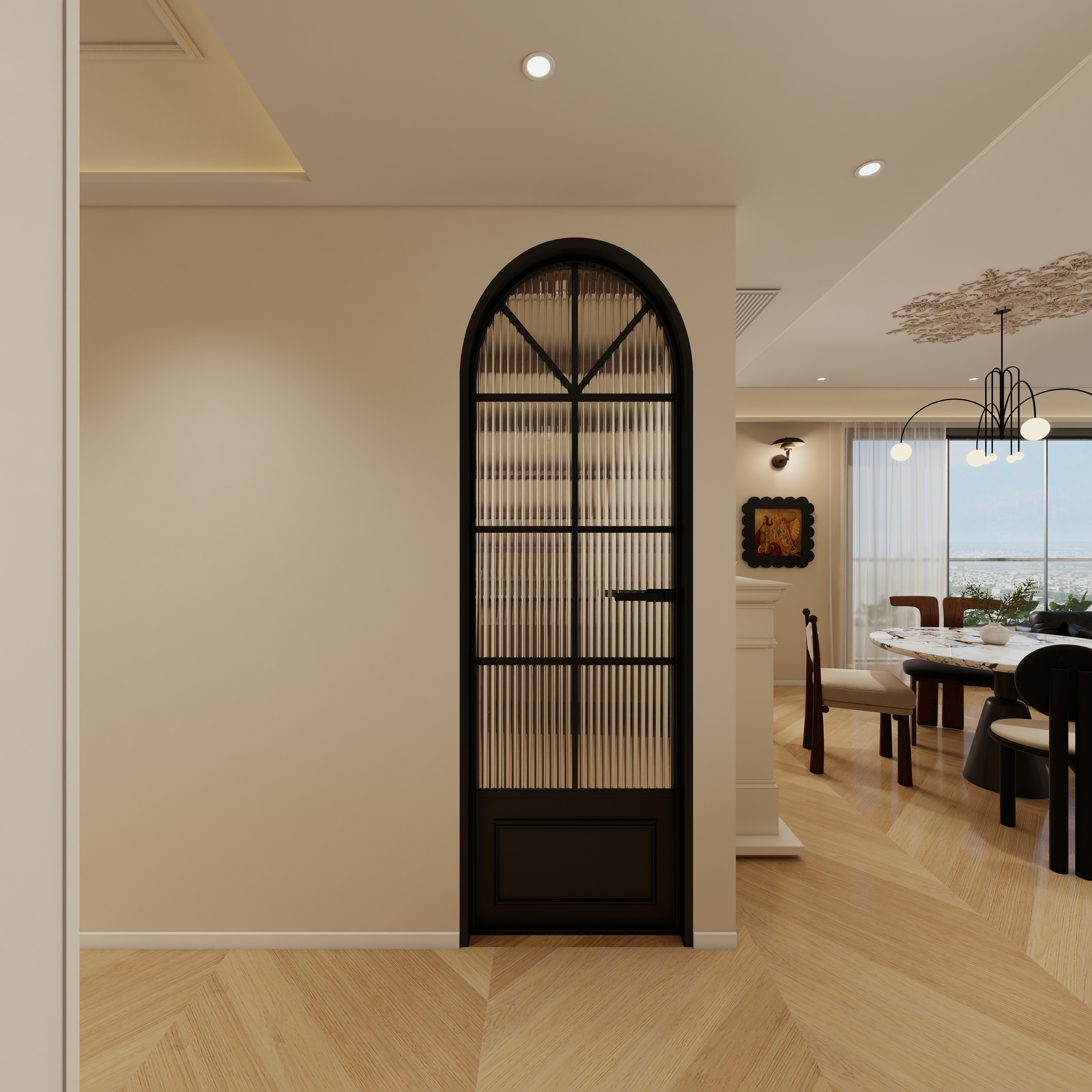 李佳洋-翡丽和鸣一层玄关装修效果图第1张