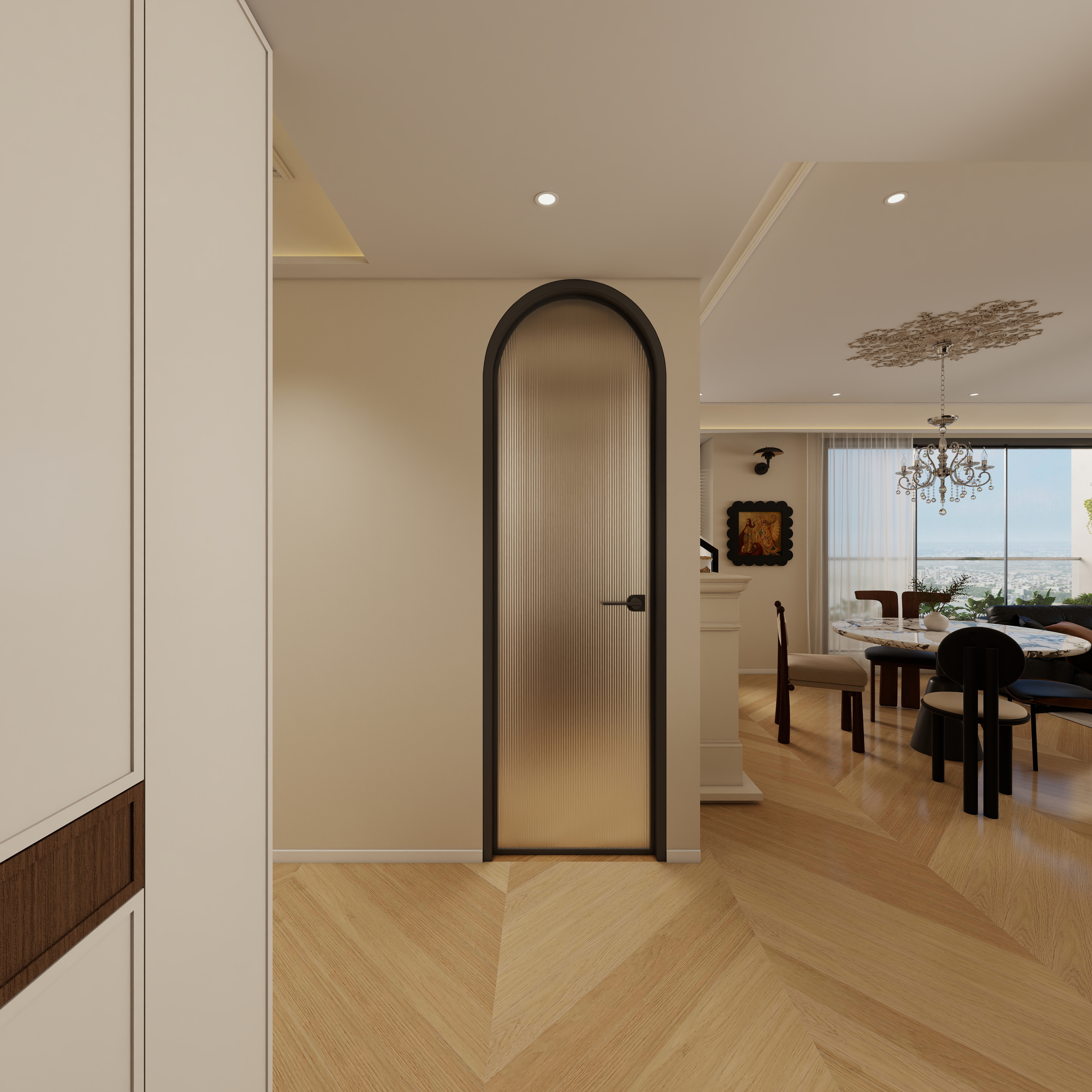 李佳洋-翡丽和鸣一层玄关装修效果图第3张