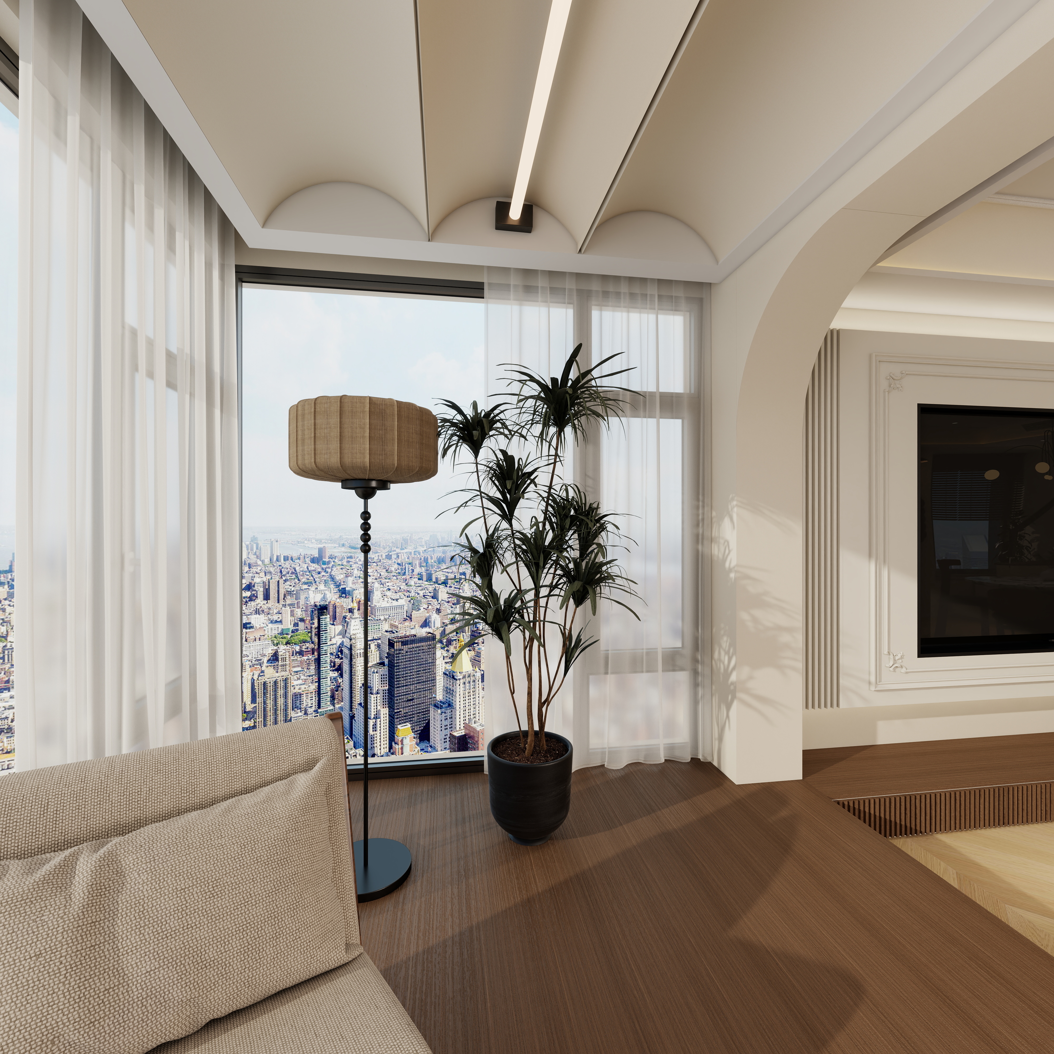 李佳洋-翡丽和鸣一层阳台装修效果图第5张