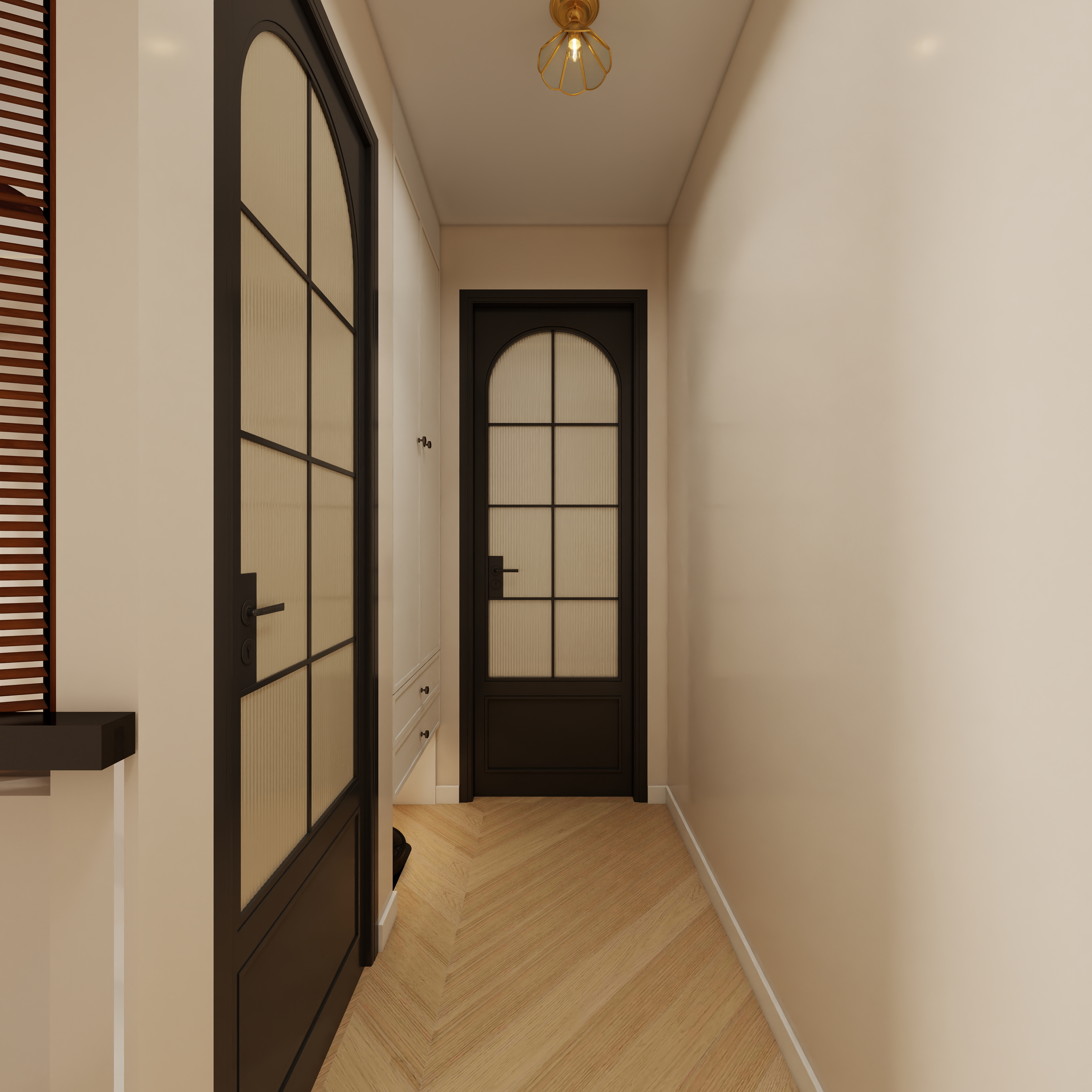 李佳洋-翡丽和鸣二层楼梯间装修效果图第3张